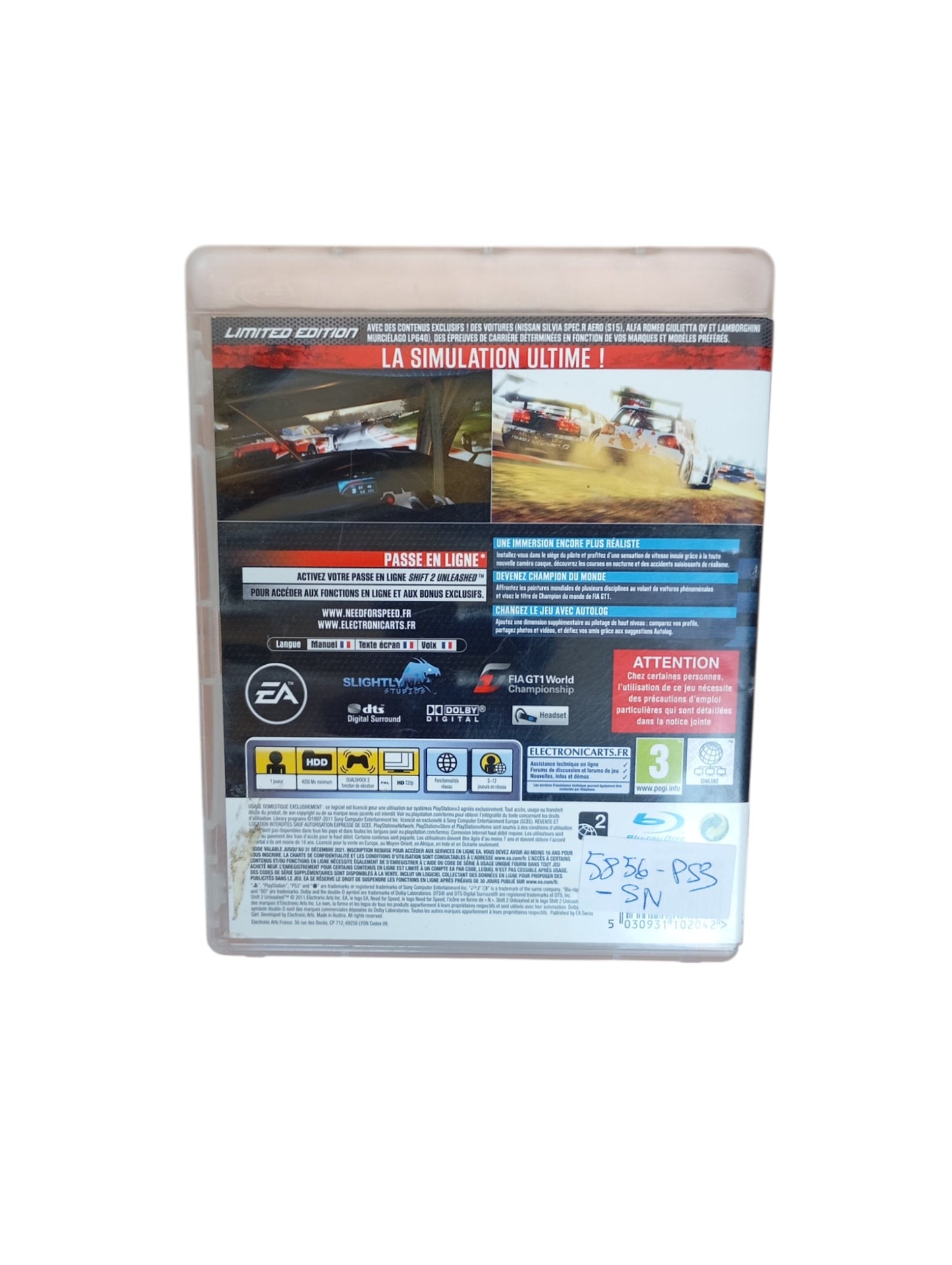 Shift 2 Unleashed Version Limited Edition Playstation 3 (PS3)