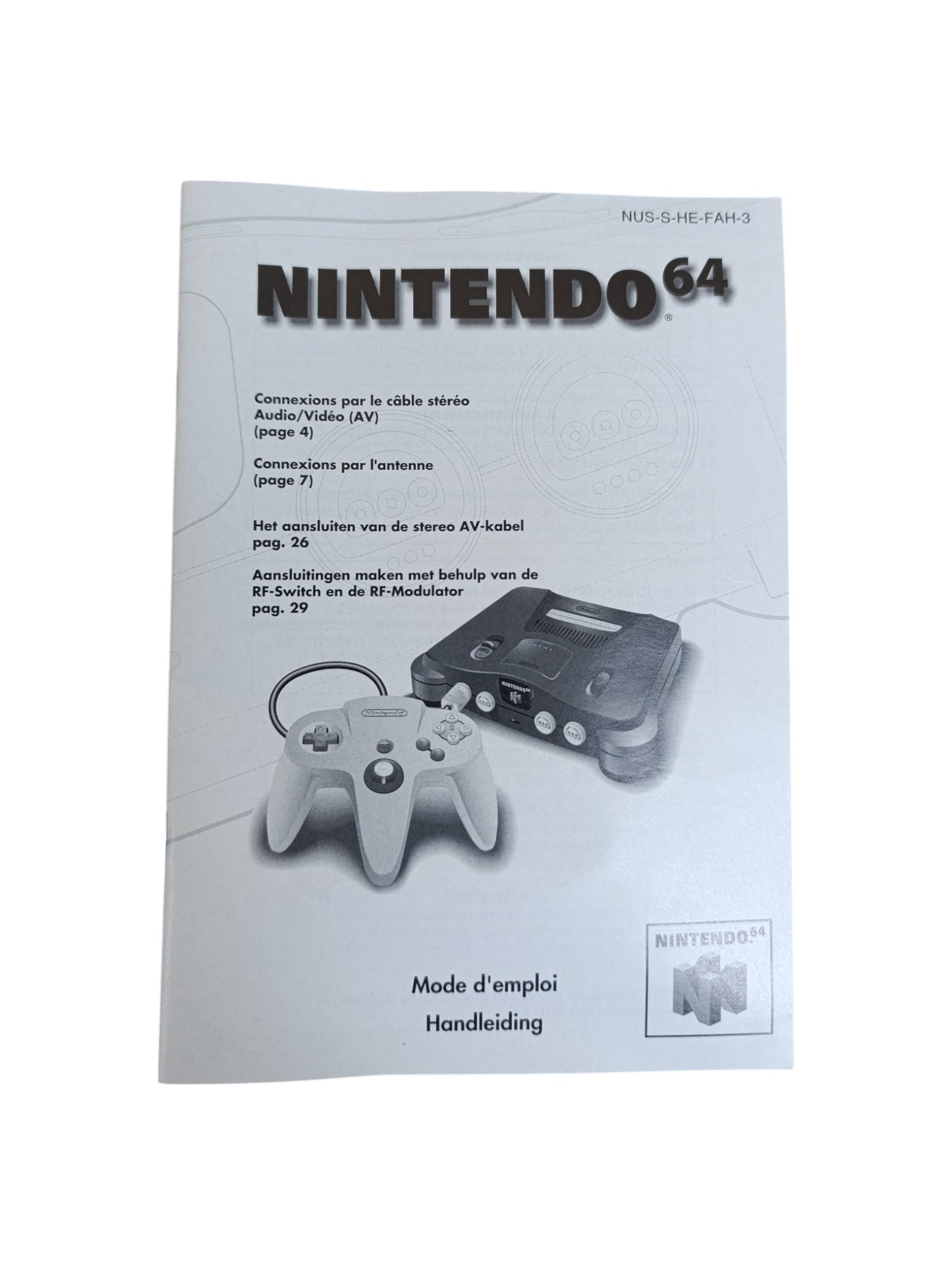 Boite seule Console Nintendo 64