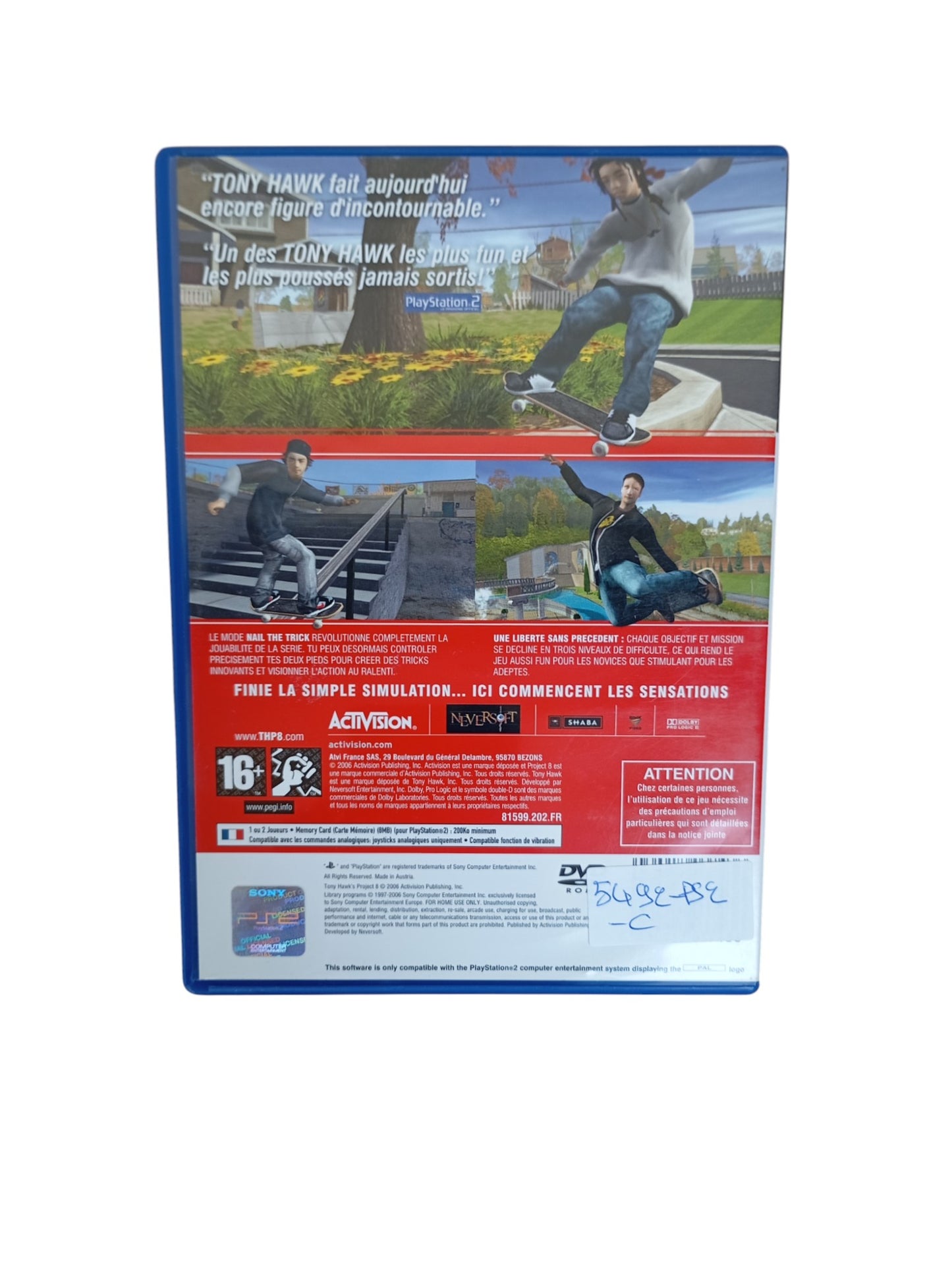 Tony Hawk's Project 8 Playstation 2 (PS2)