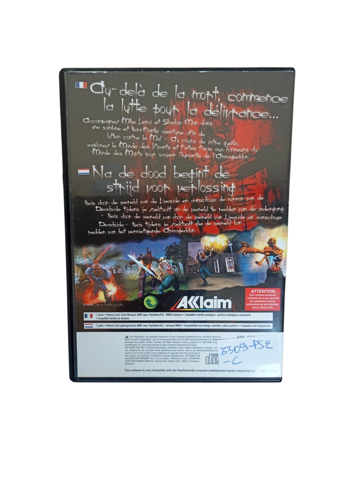 Shadow Man : 2econd Coming Playstation 2 (PS2)