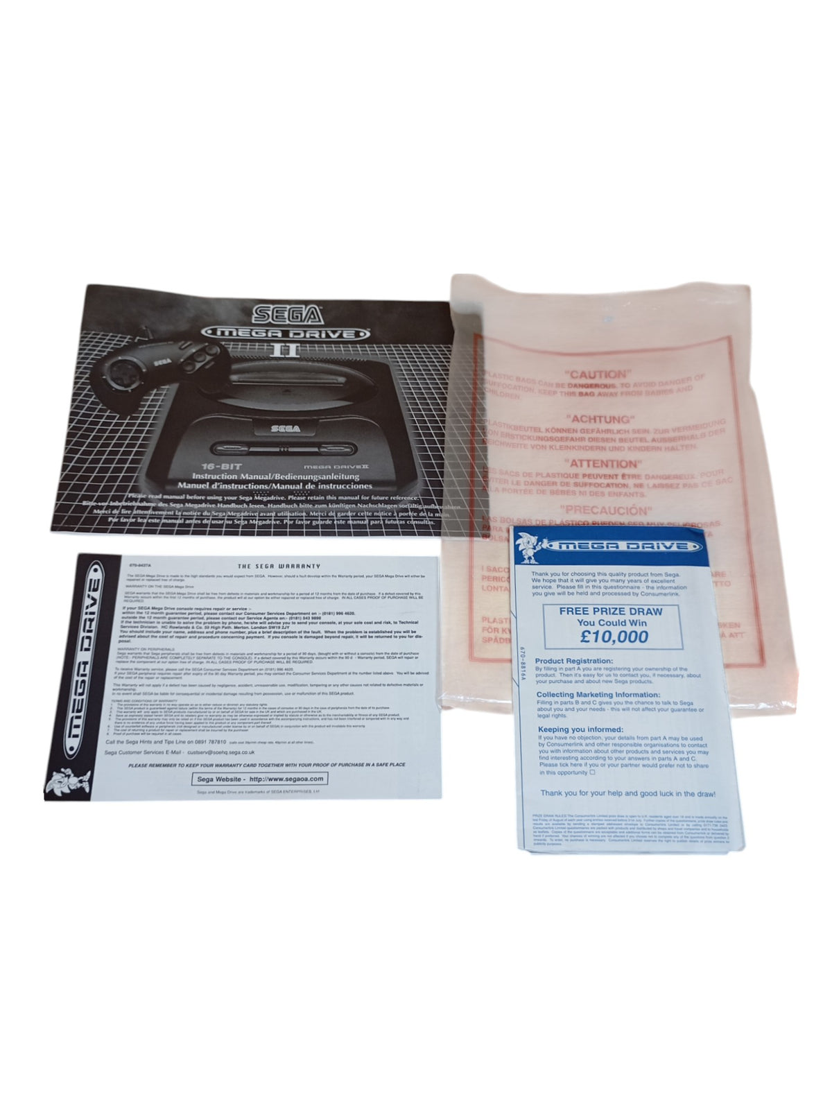 Console Sega Megadrive en boîte