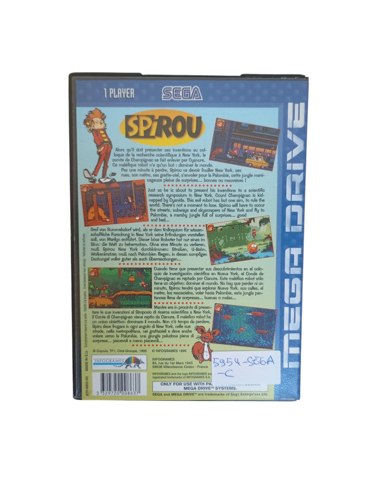 Spirou Megadrive
