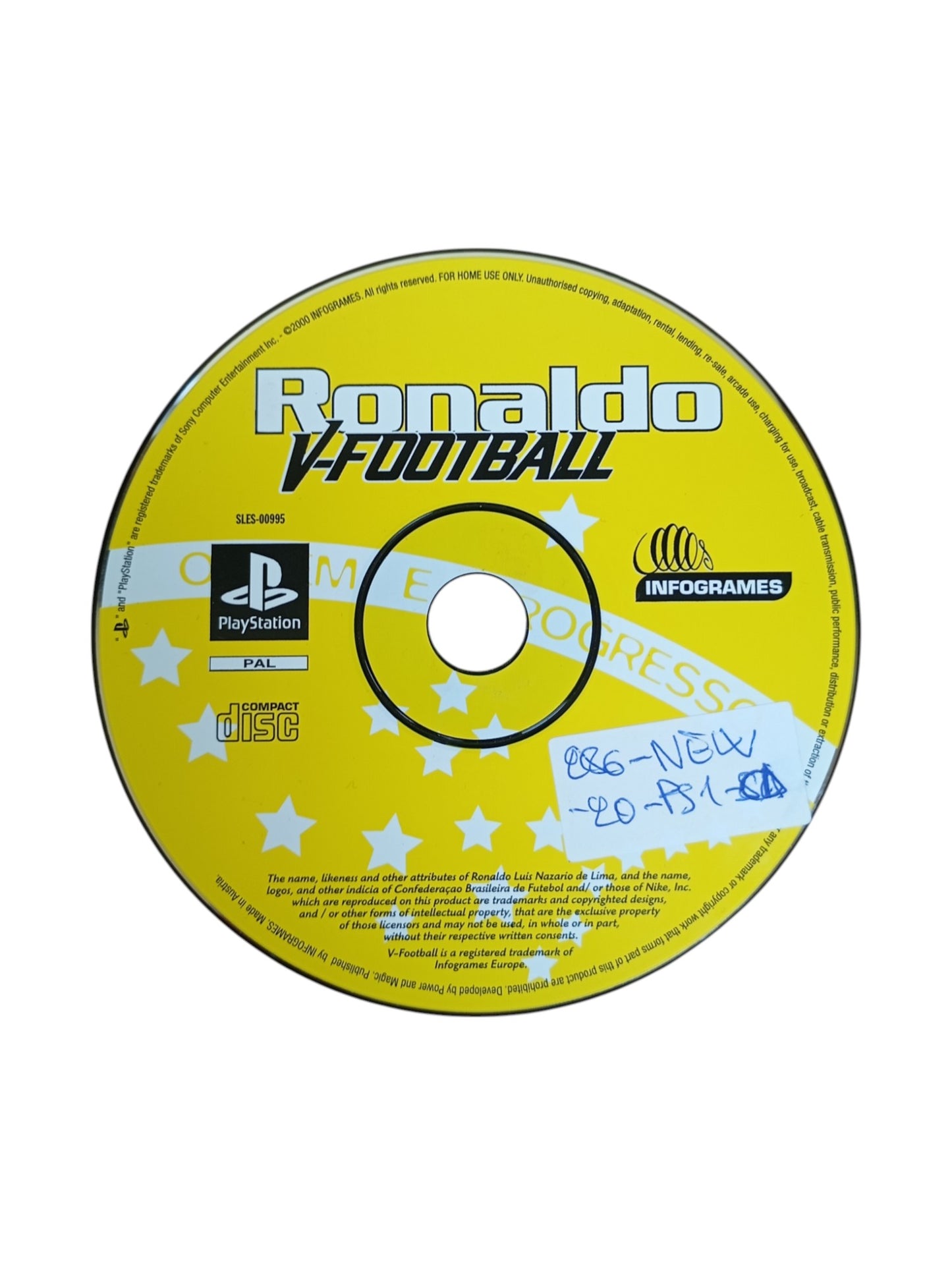 CD Ronaldo V-Football Playstation 1 (PS1)