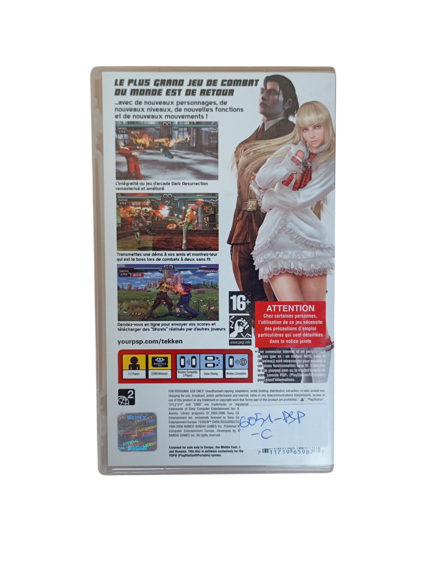 Tekken : Dark Resurrection Playstation Portable (PSP)