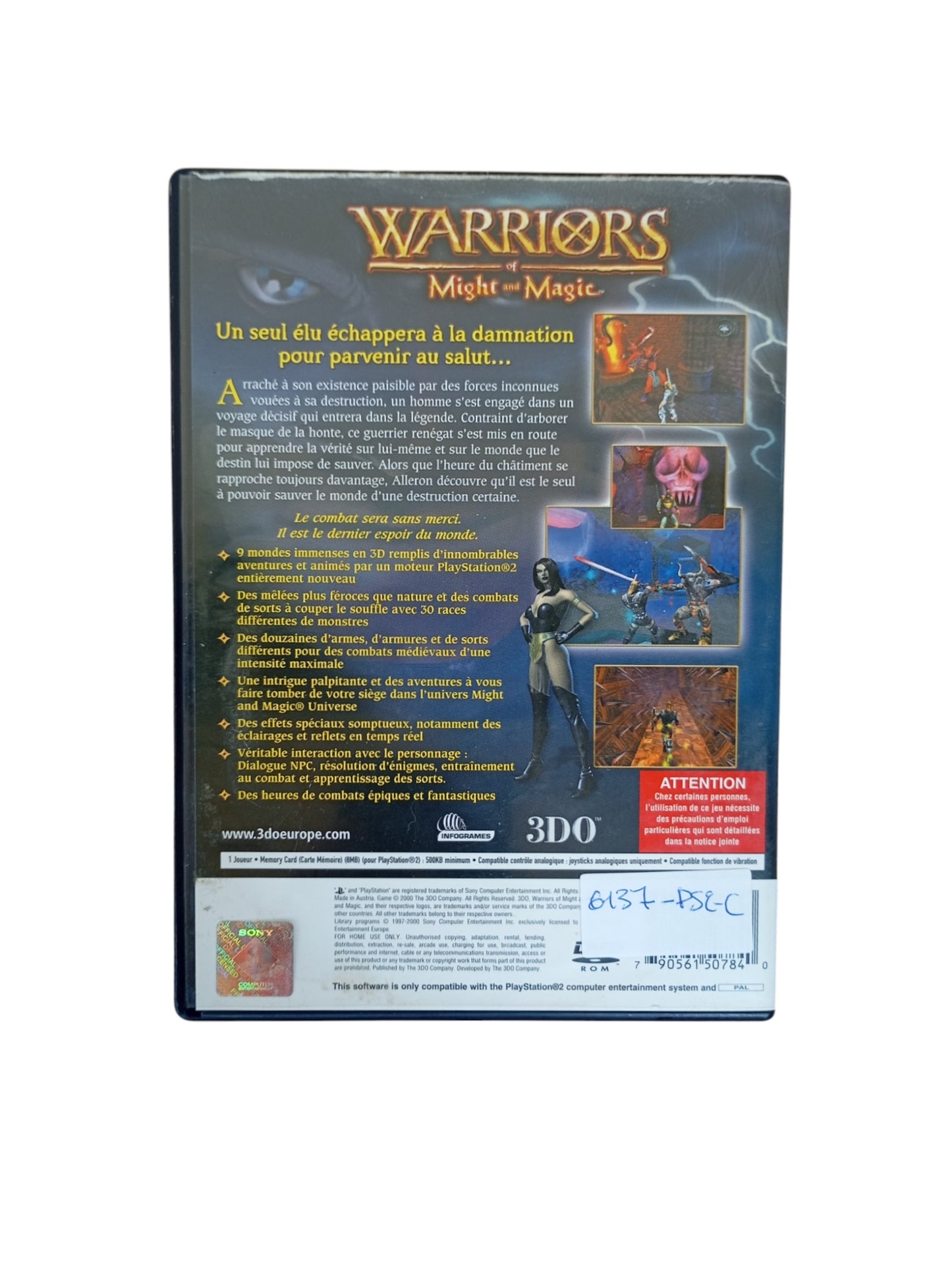 Warriors of Might and Magic Playstation 2 (PS2)