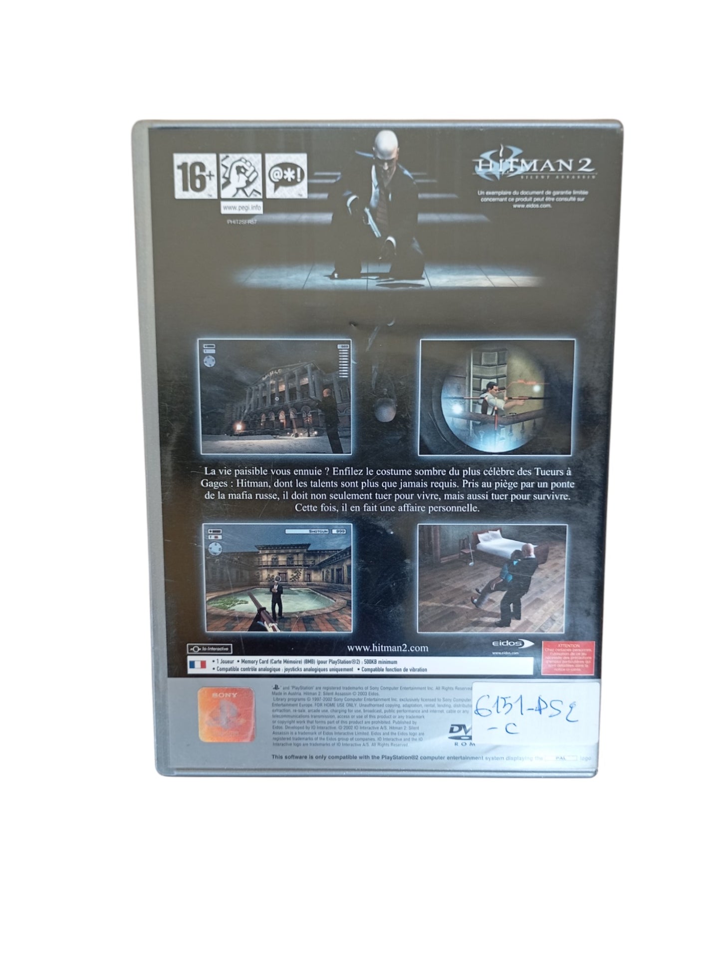Hitman 2 : Silent Assassin Playstation 2 (PS2)