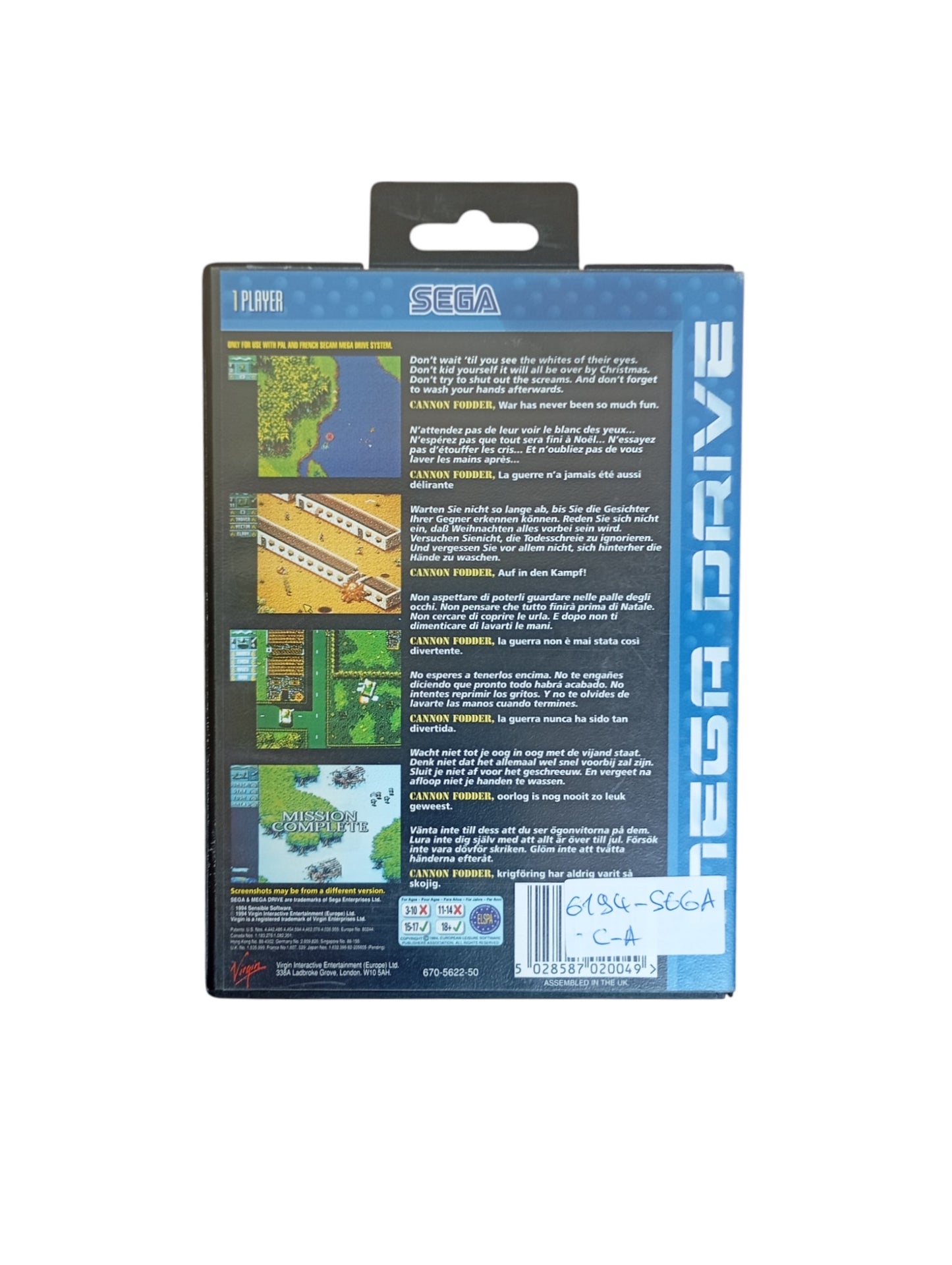 Cannon Fodder  Megadrive