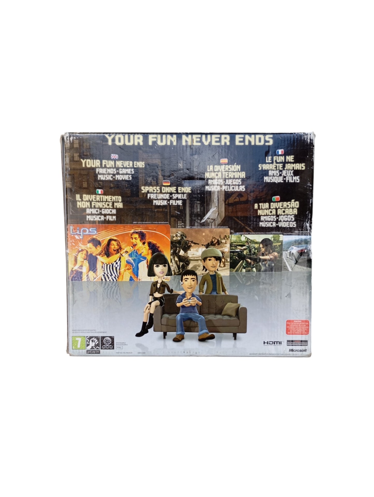 Console Xbox 360 en boîte
