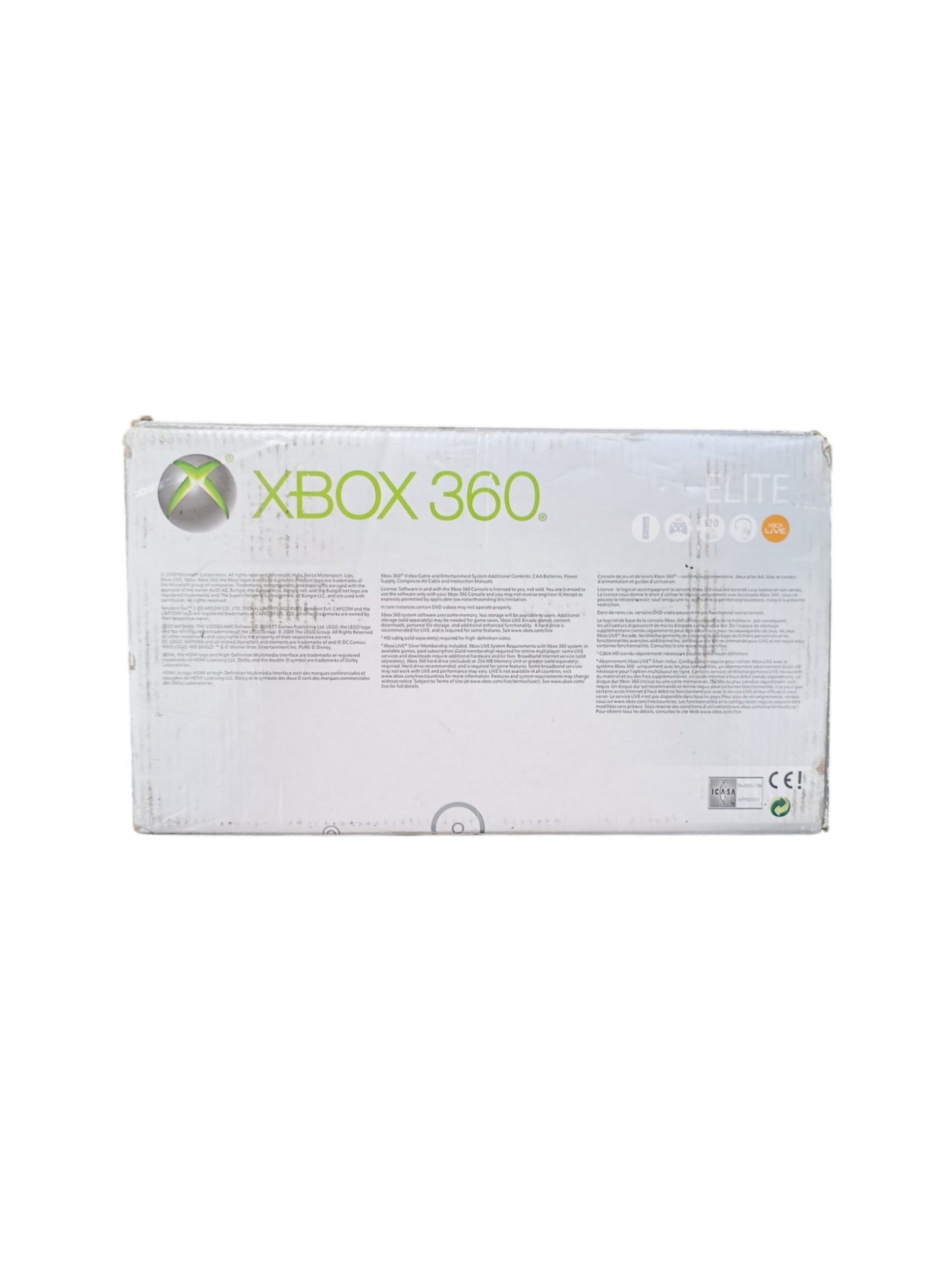 Console Xbox 360 en boîte
