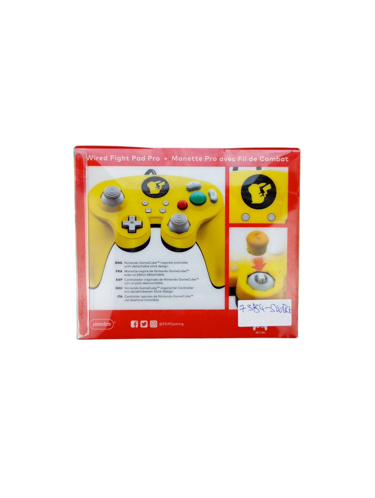 Manette Wired Fight Pad Pro Pokemon Pikachu Switch