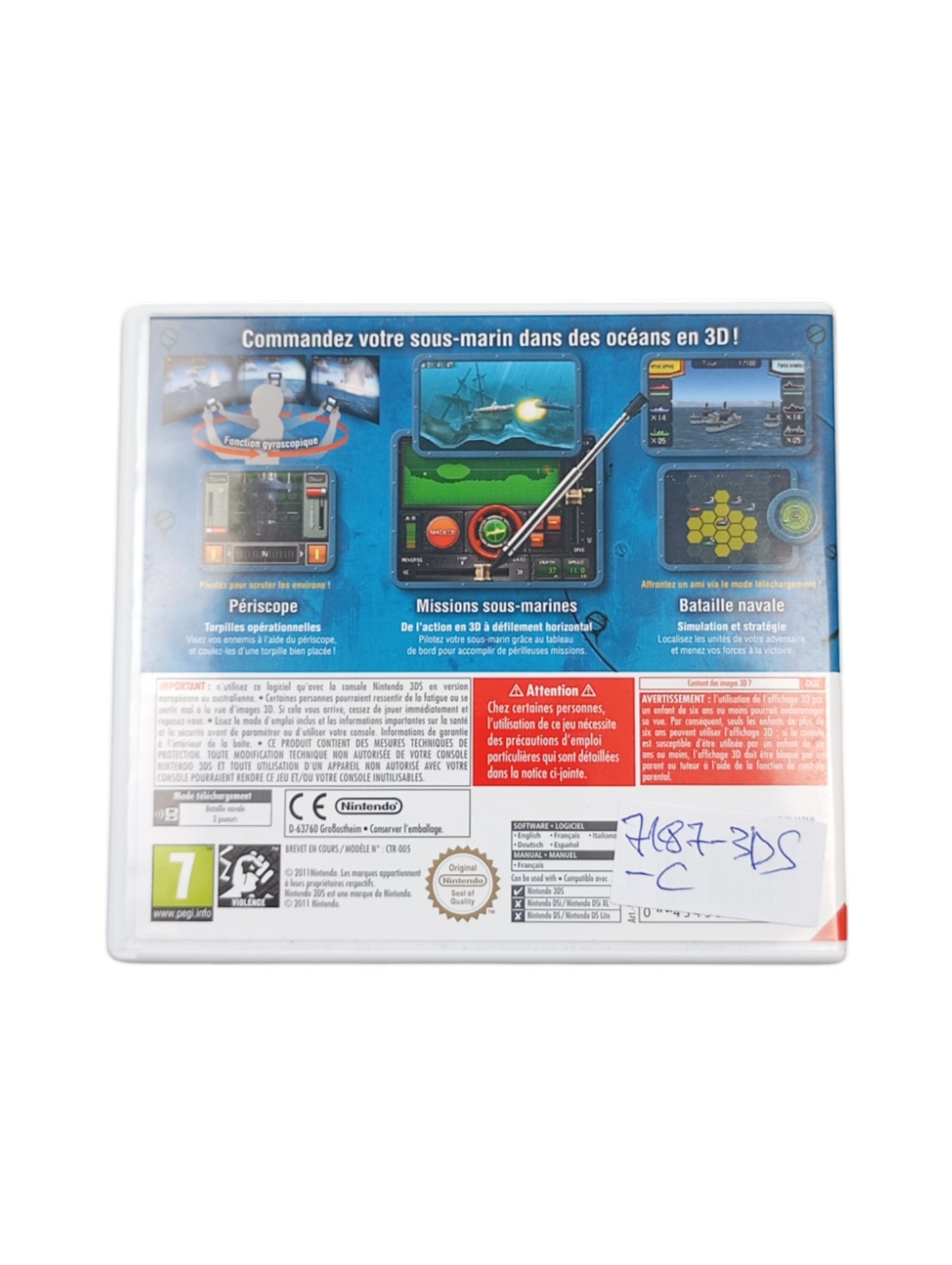 Steel Diver Nintendo 3DS