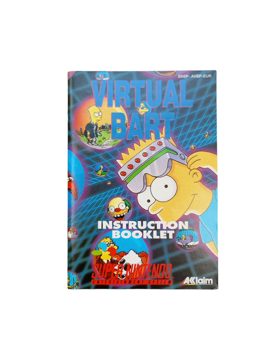 Notice Virtual Bart Super Nintendo (SNES)