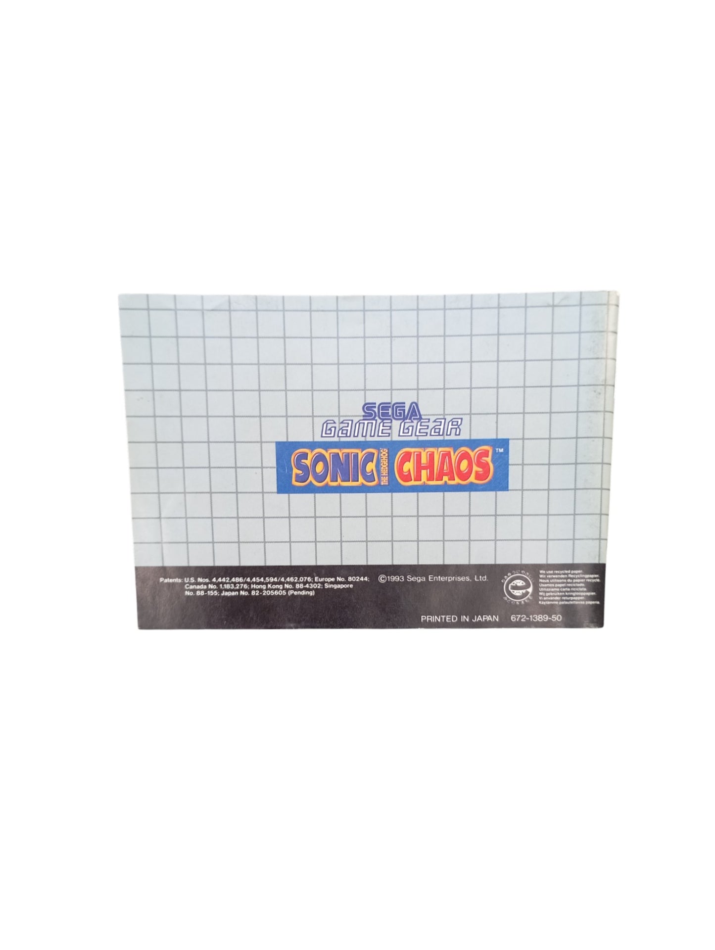 Sonic Chaos Game Gear