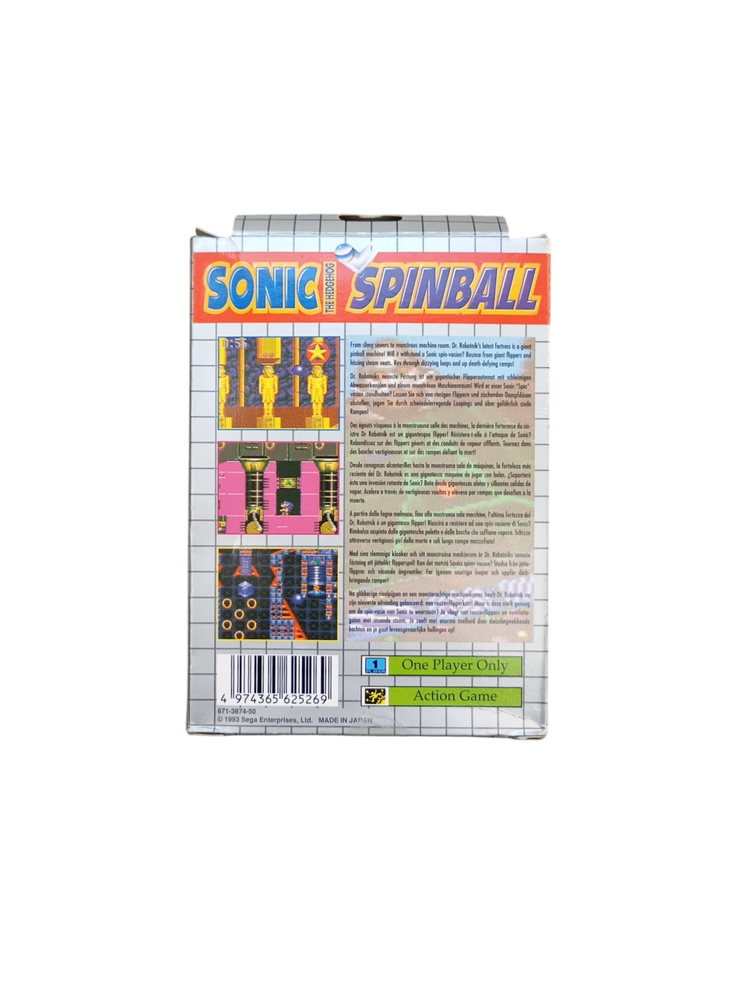 Sonic Spinball Game Gear