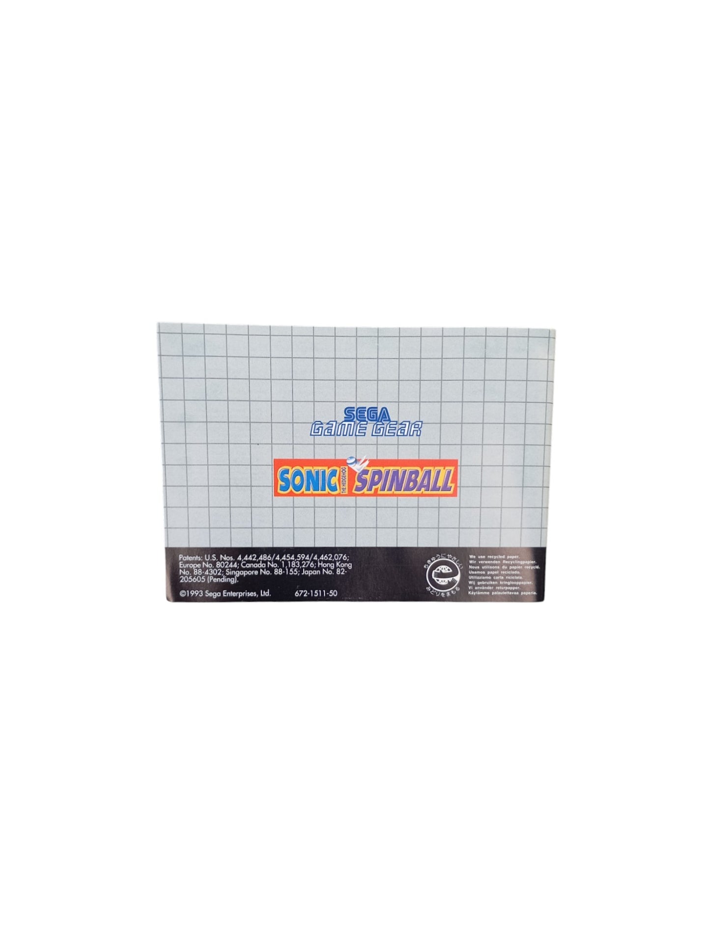 Sonic Spinball Game Gear