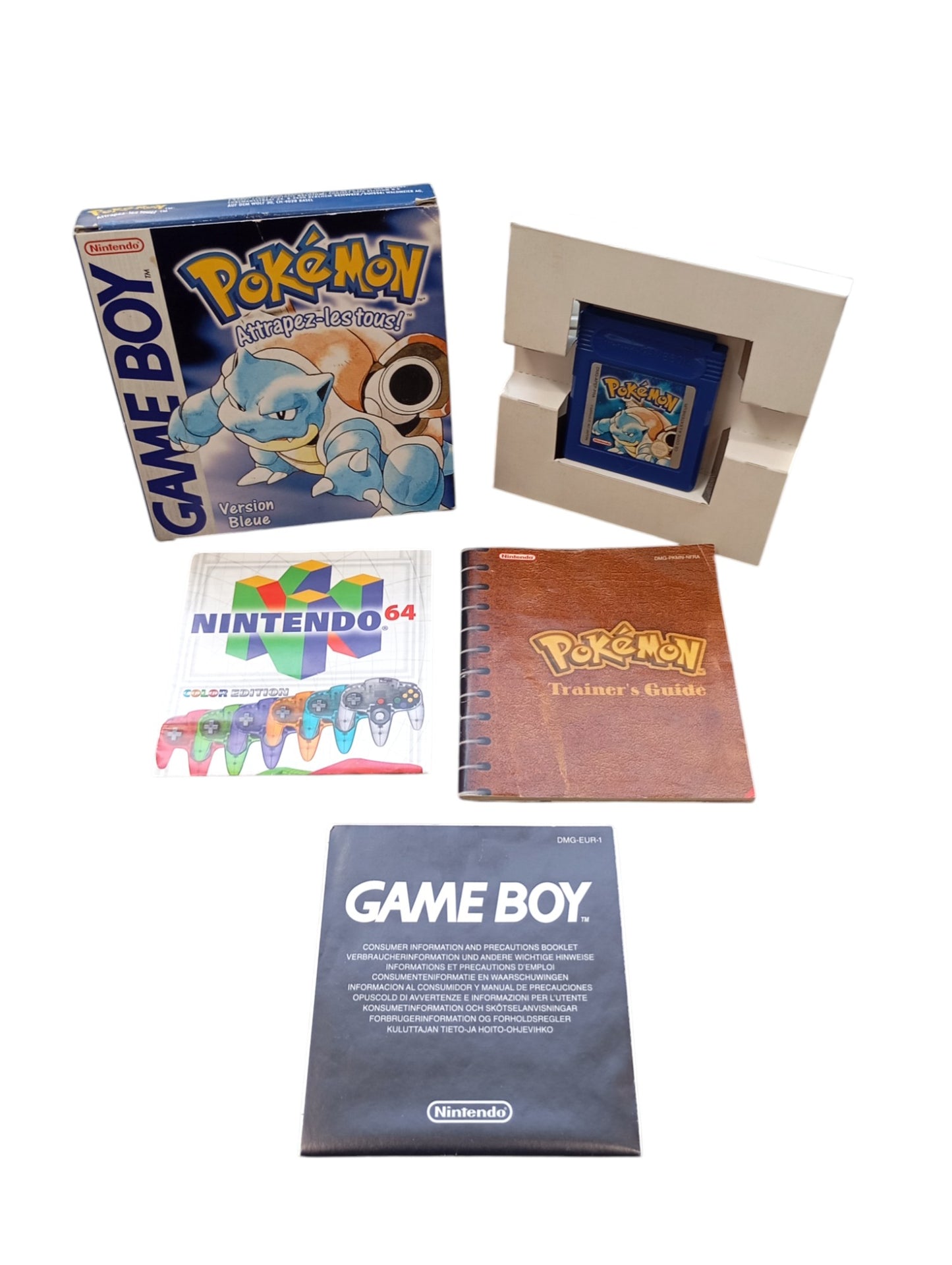 Pokémon Bleu Game Boy (GB) en boîte