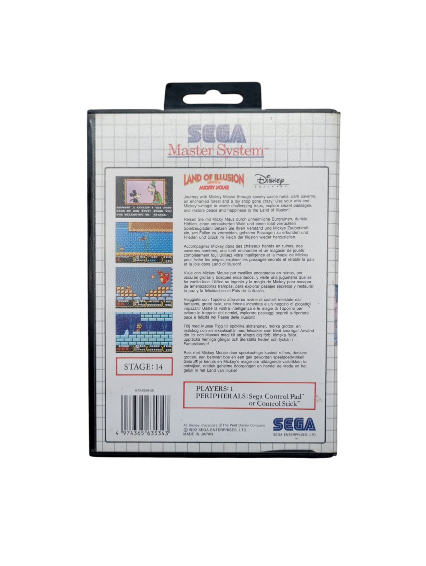 Land of Illusion starring Mickey Mouse SEGA Master System