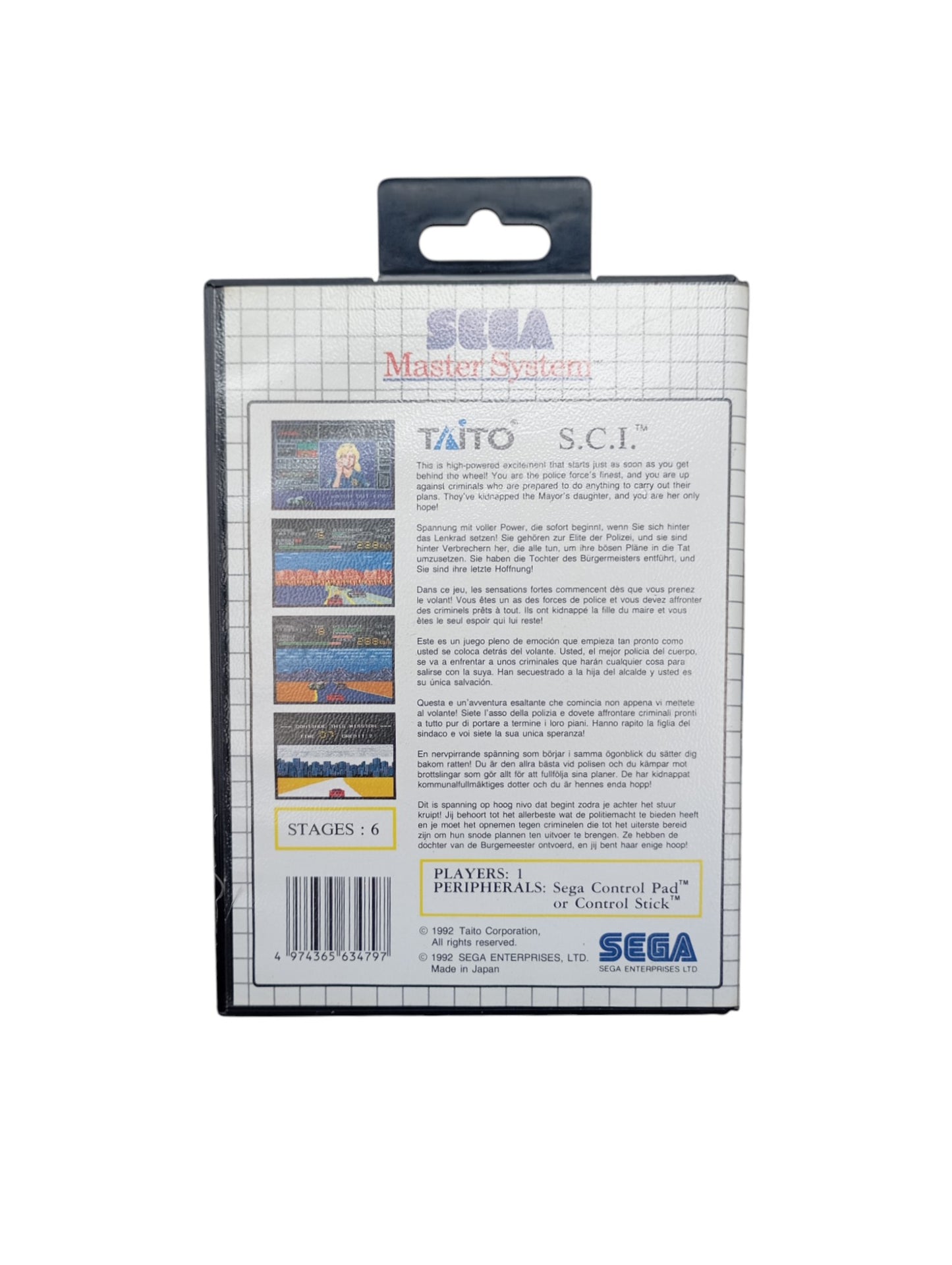 Special Criminal Investigation – SEGA Master System (PAL)