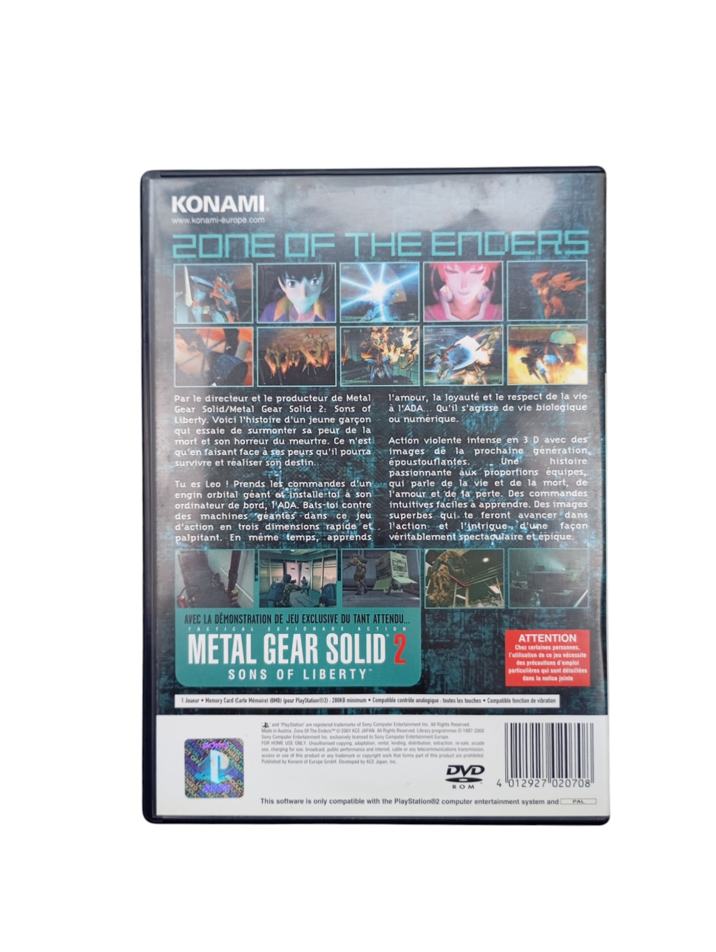 Zone of the Enders Playstation 2 (PS2)