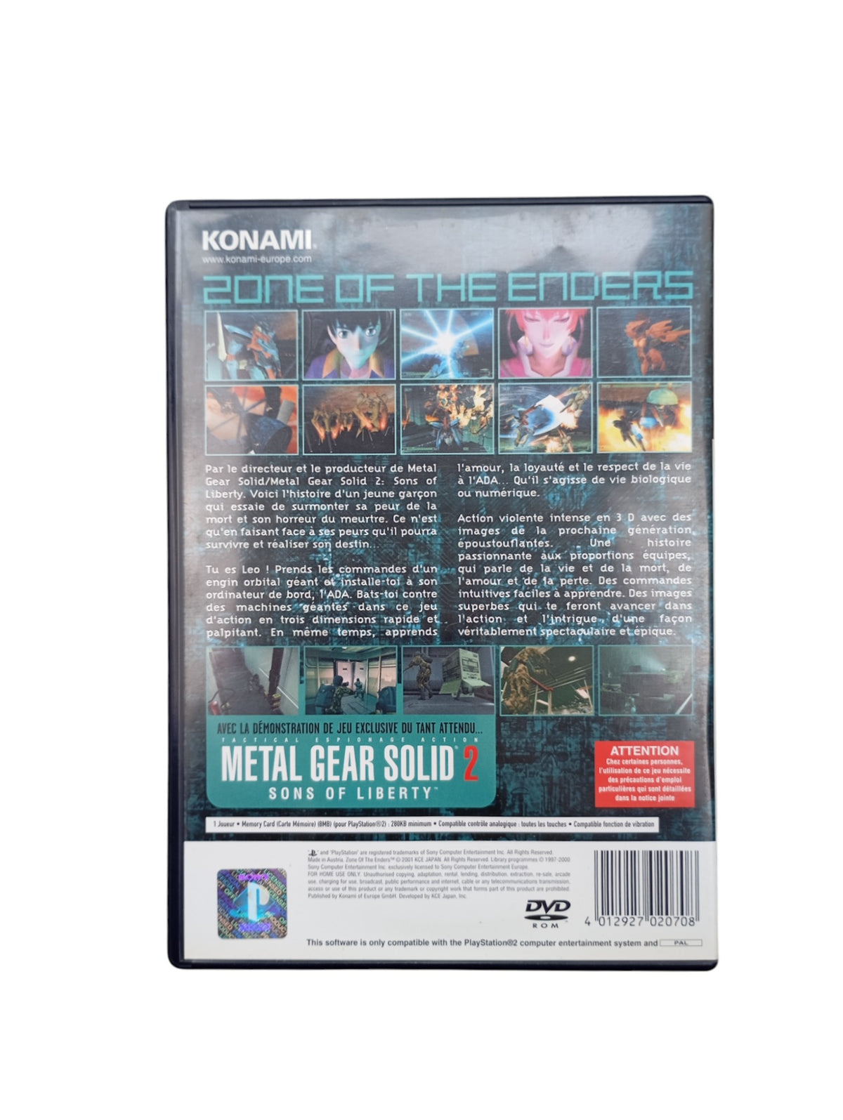 Zone of the Enders Playstation 2 (PS2)