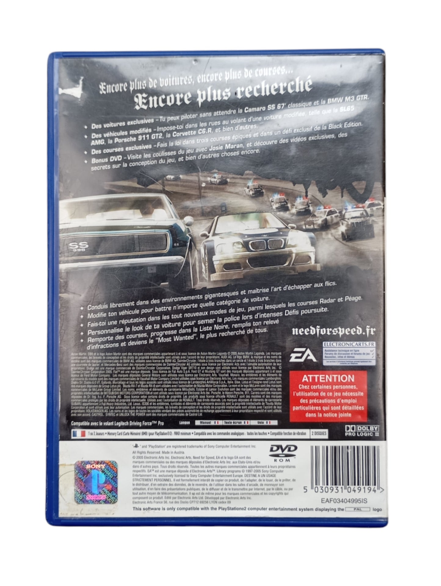 Need For Speed Most wanted Black Edition Playstation 2 (PS2)