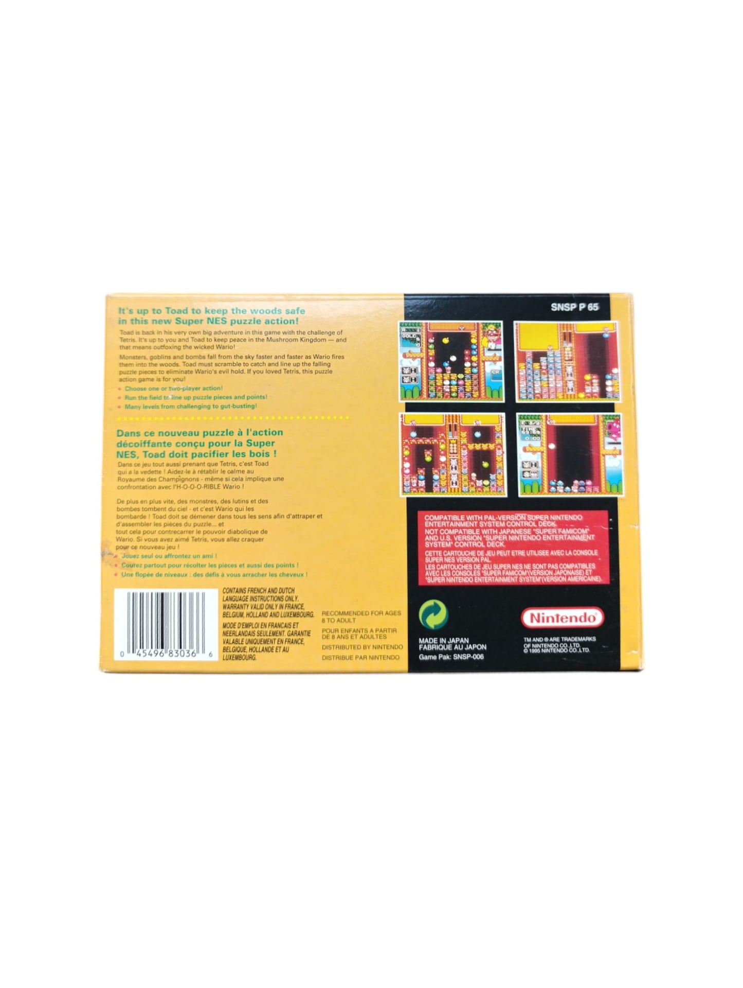 Wario's Woods Super Nintendo (SNES)