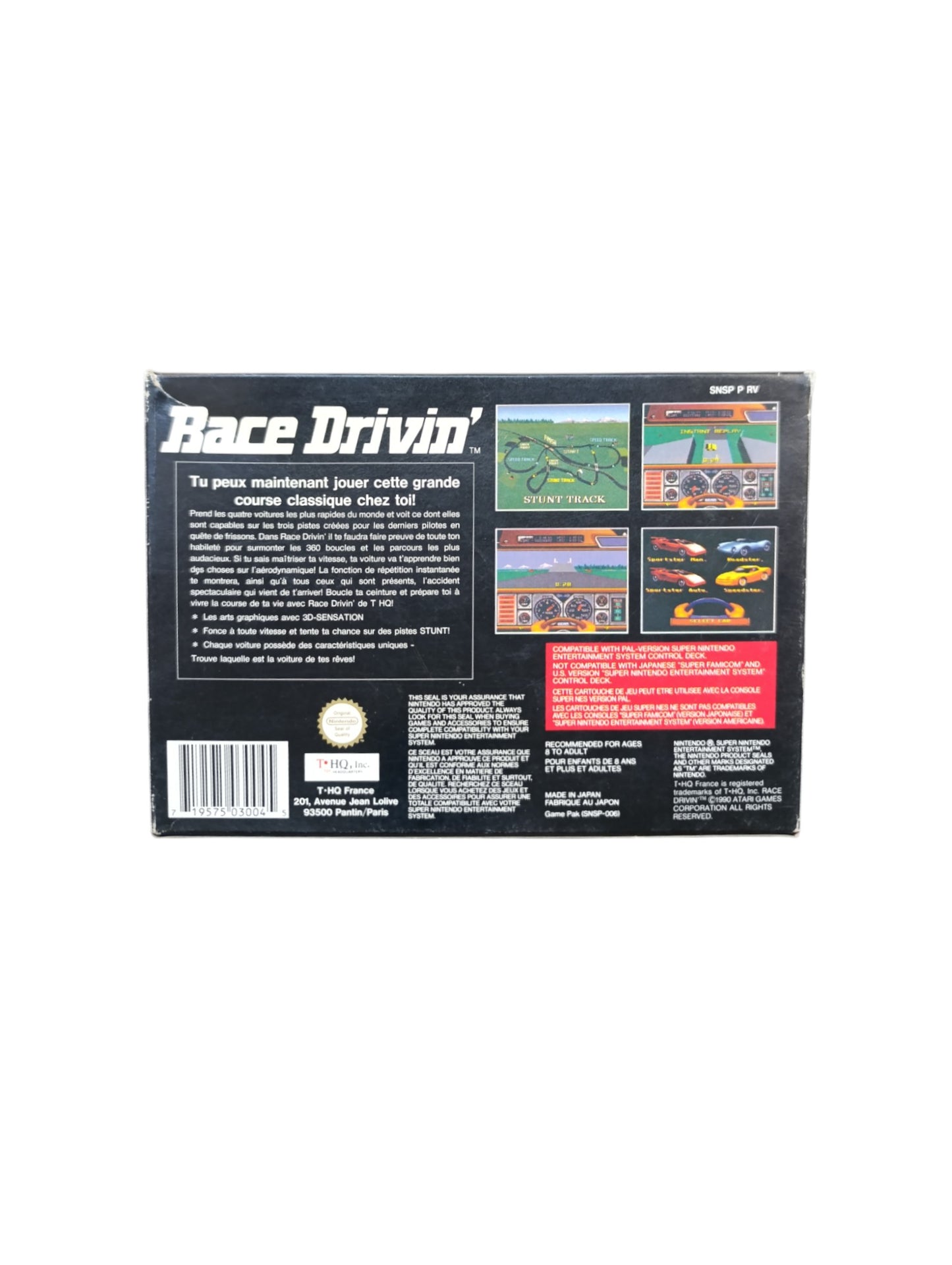Race Drivin Super NIntendo (SNES)