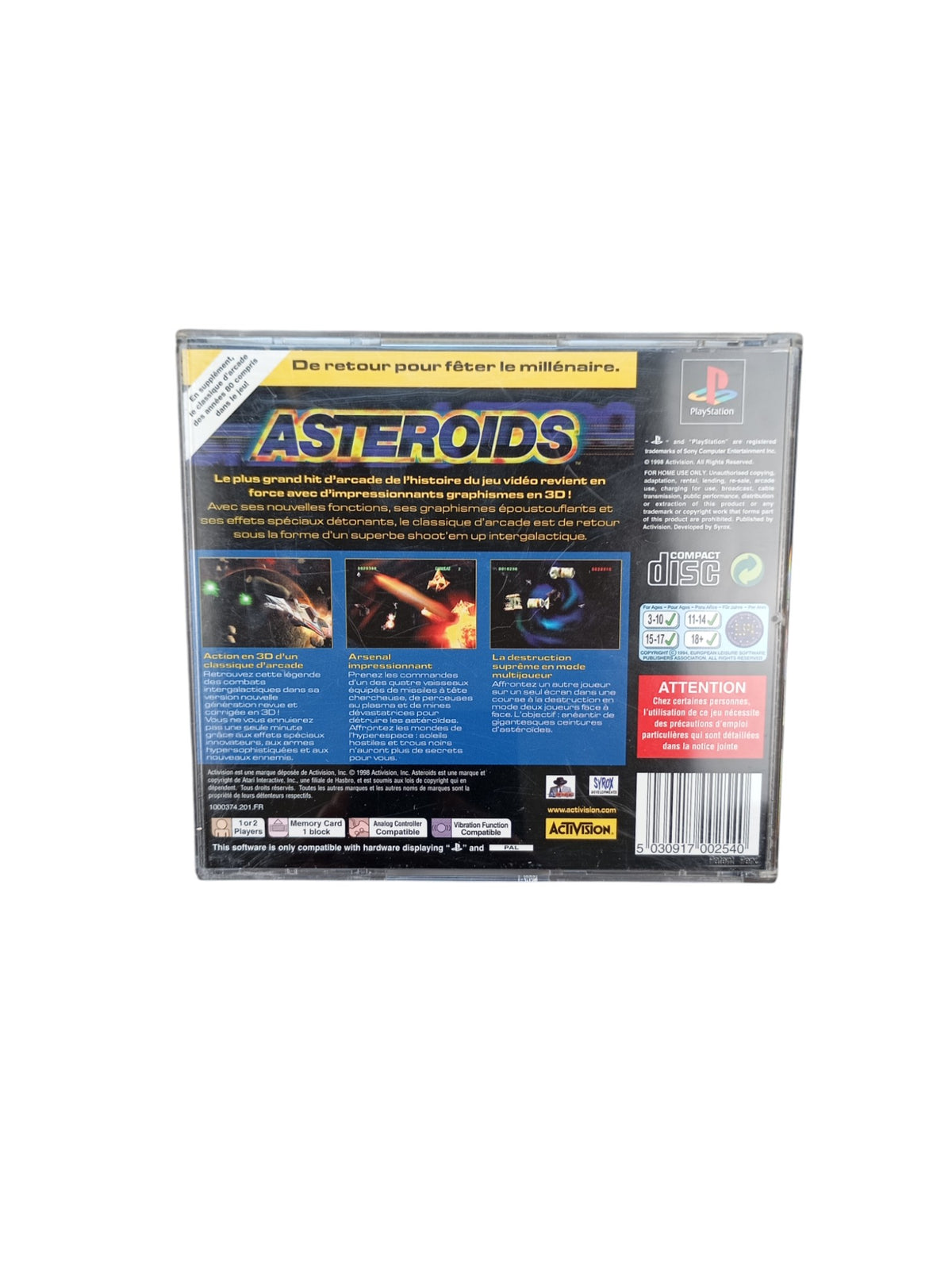 Asteroids – PlayStation 1 (PS1)