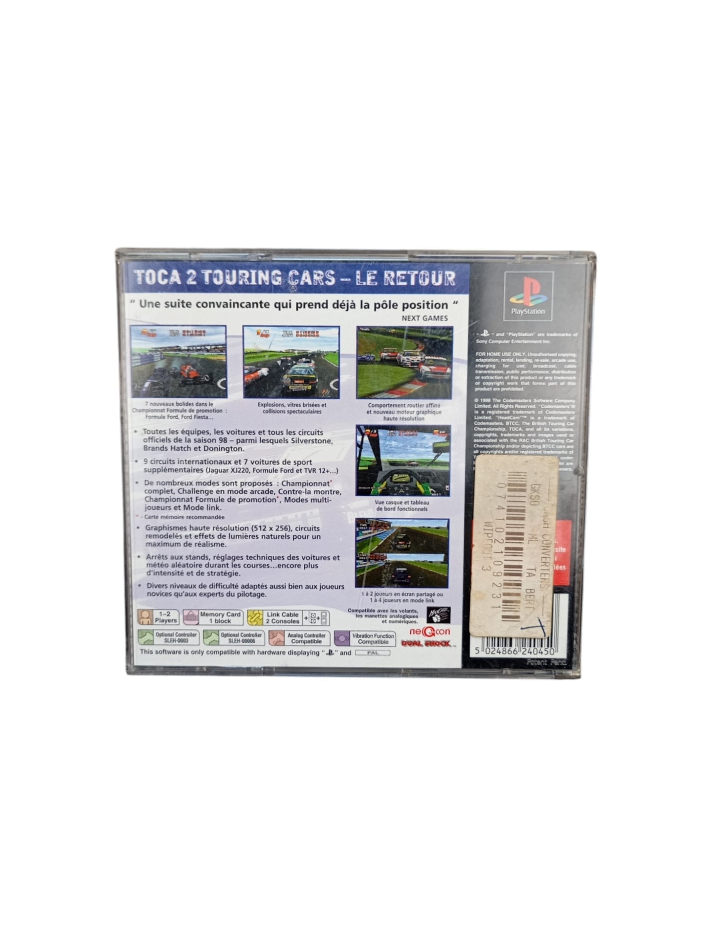 TOCA World Touring Cars (TOCA 4) – PlayStation 1 (PS1)