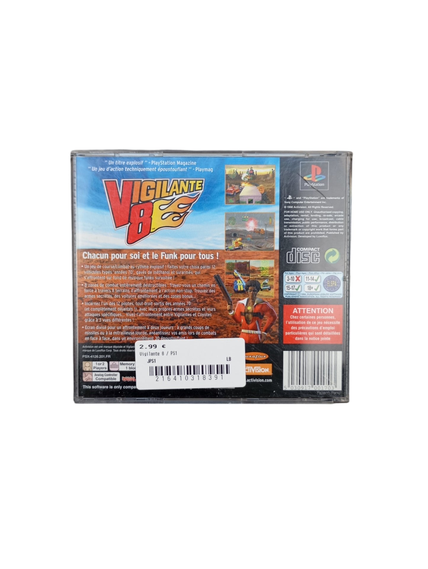 Vigilante 8 – PlayStation 1 (PS1)