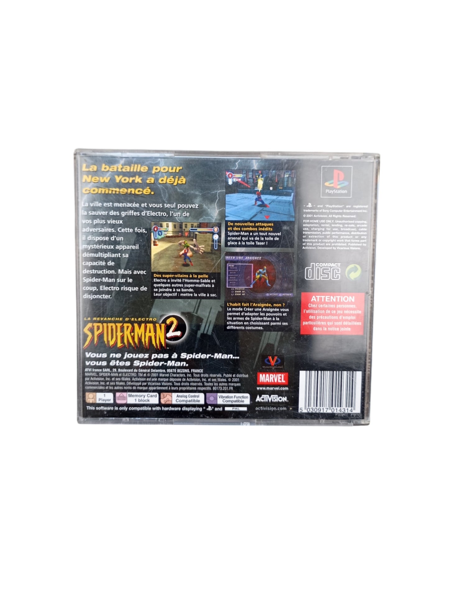 Spider-Man 2: Enter Electro – PlayStation 1 (PS1)