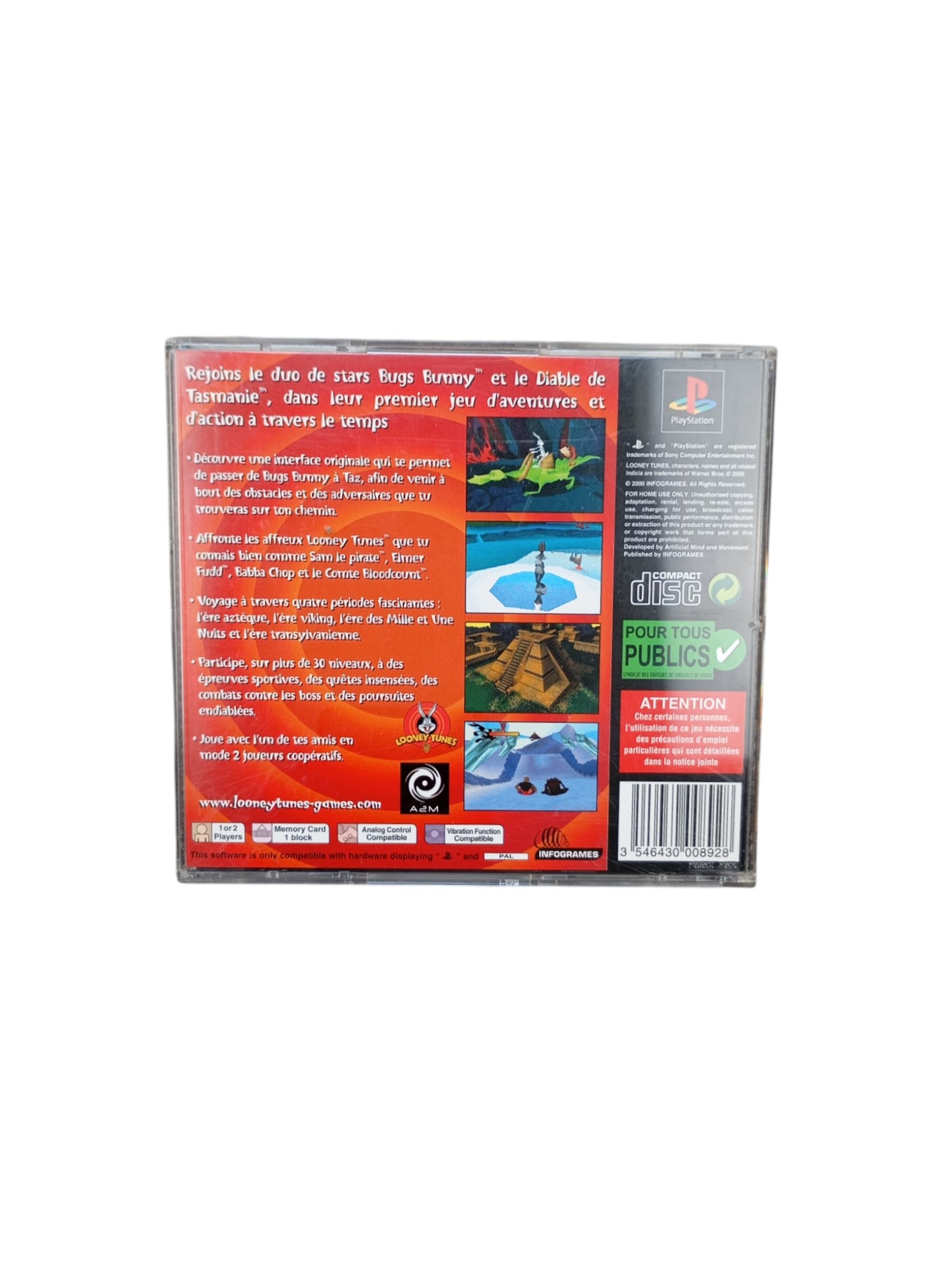 Bugs Bunny & Taz: Time Busters – PlayStation 1 (PS1)