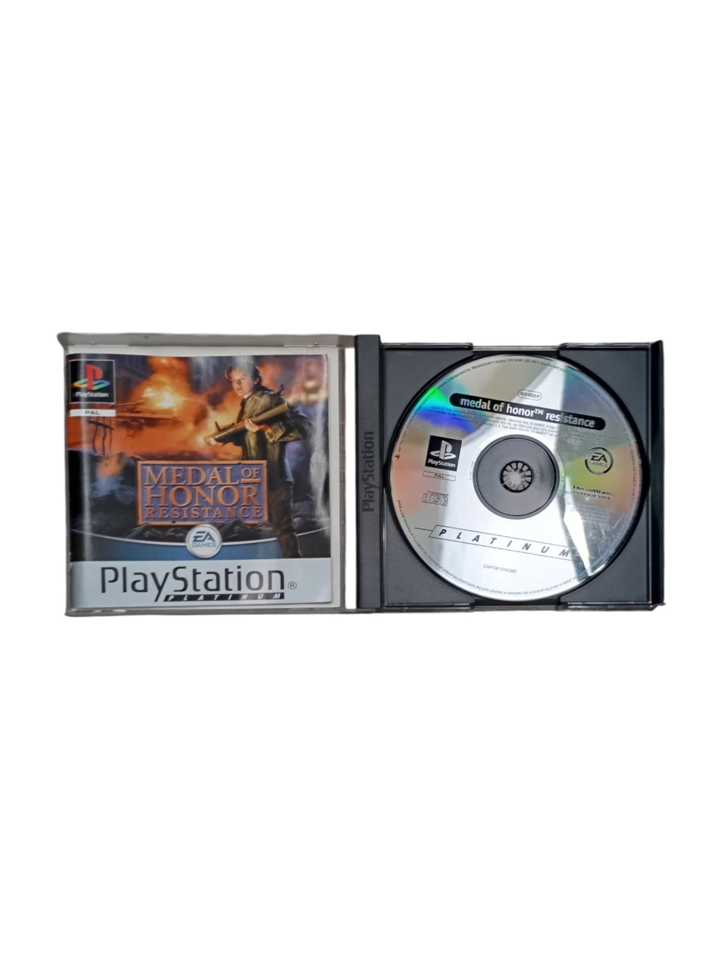Medal of Honor: Résistance – PlayStation 1 (PS1) Version Platinum complet