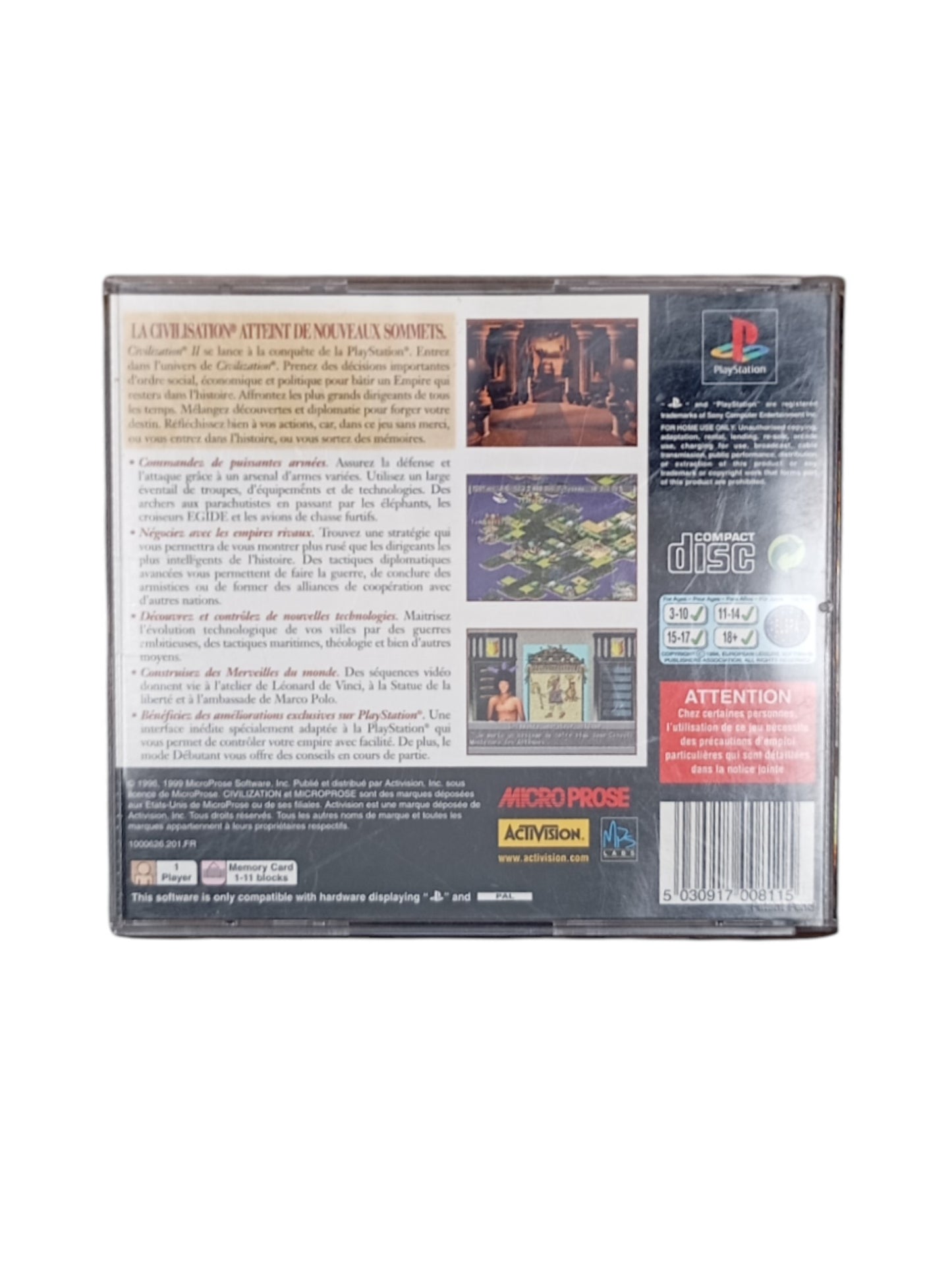 Civilization II – PlayStation 1 complet