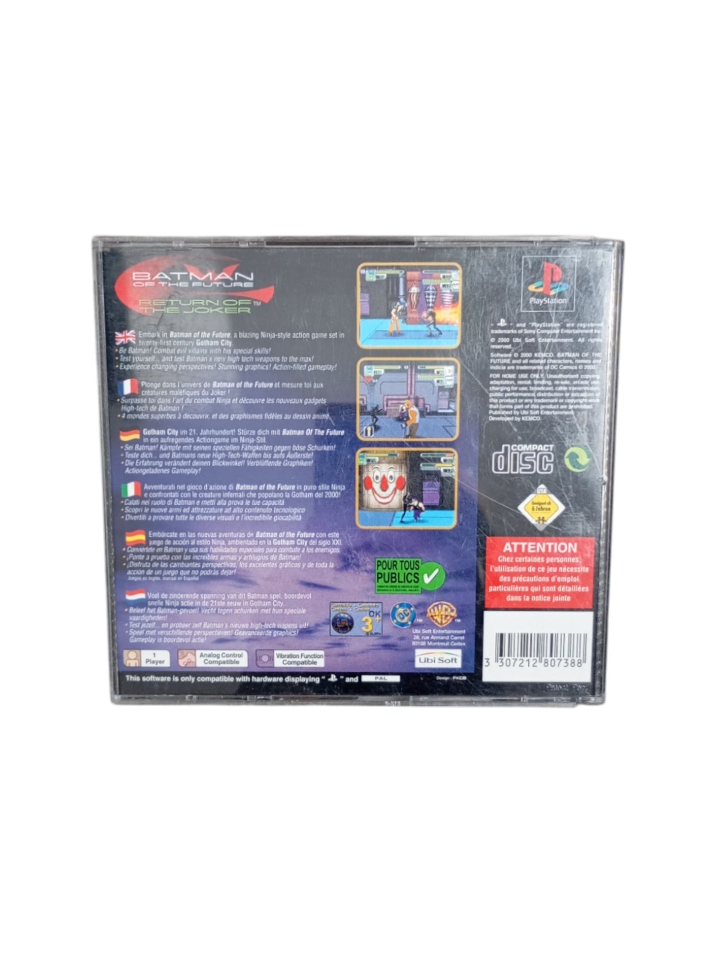 Batman: Return of the Joker – PlayStation 1 complet (sans jaquette avant)