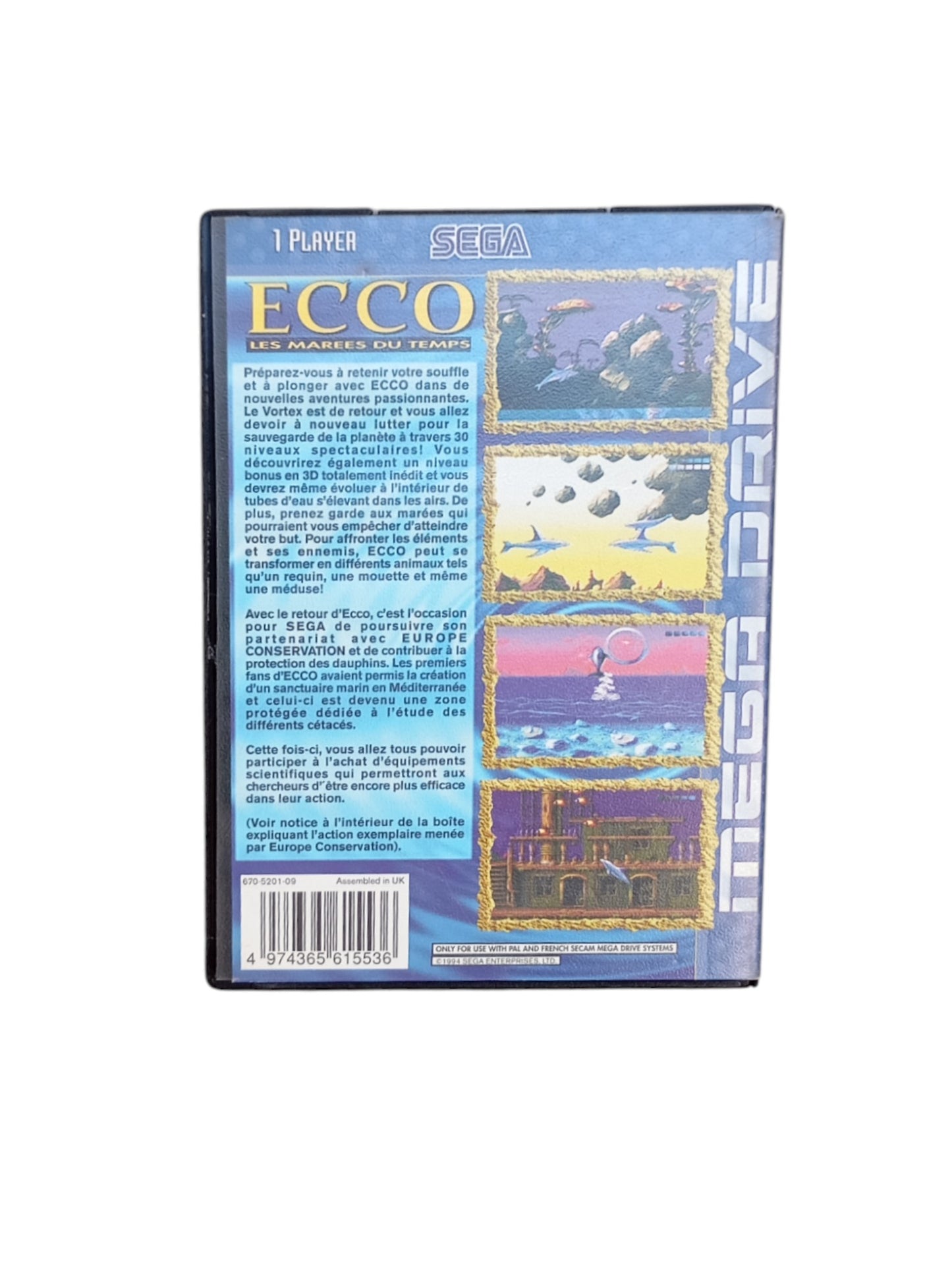 Ecco the Dolphin: Les Marées du Temps – Sega Mega Drive