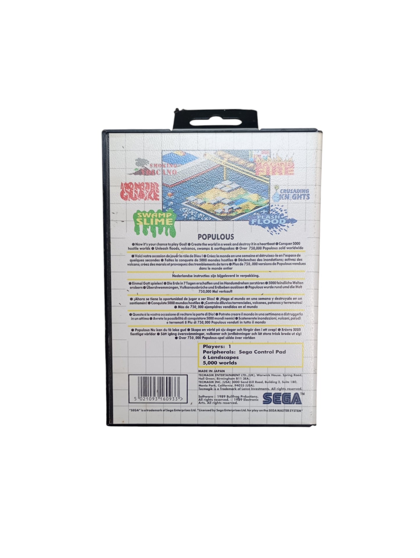Populous – Sega Master System (sans notice)