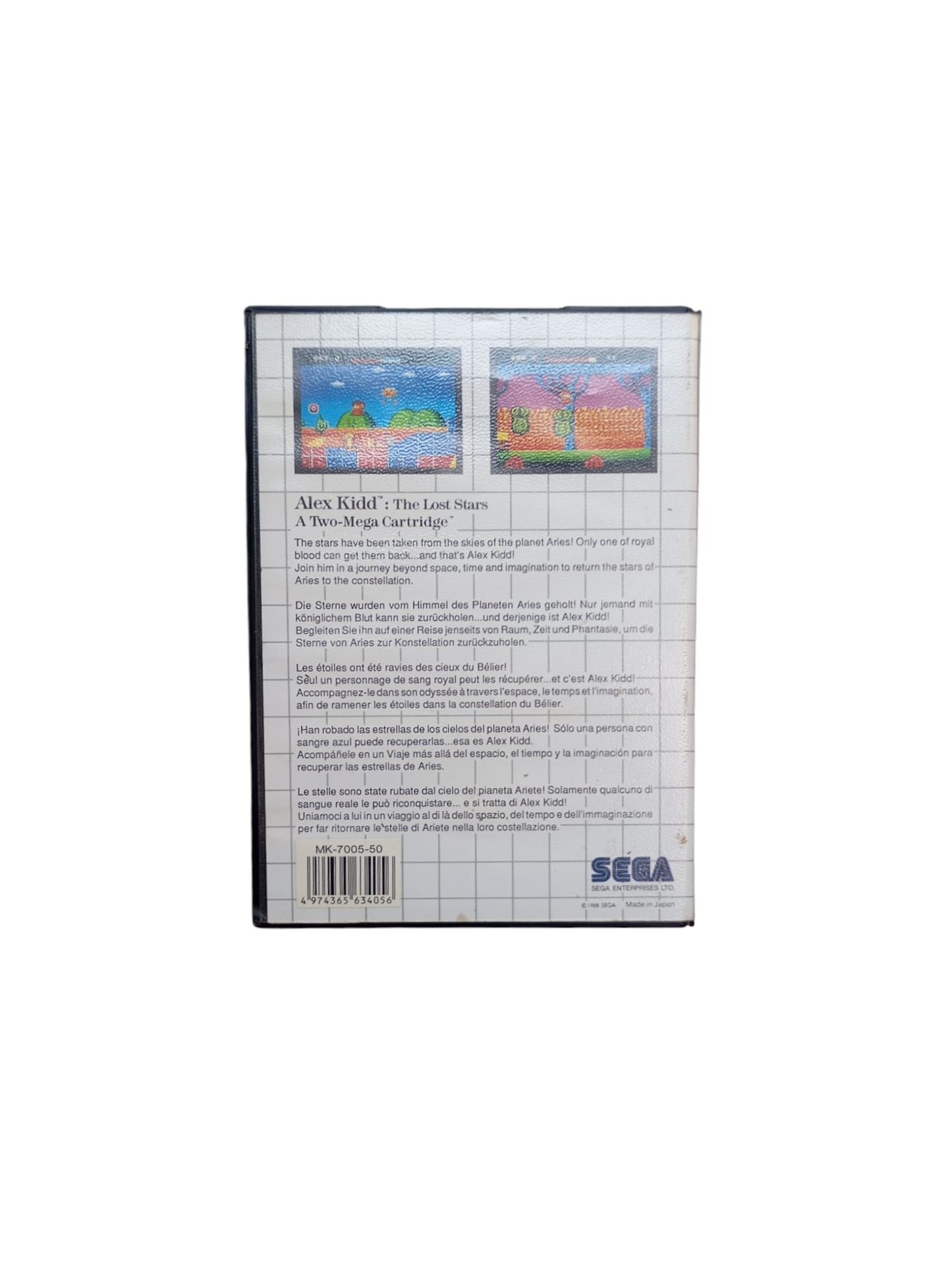 Alex Kidd: The Lost Stars – Sega Master System (sans notice)
