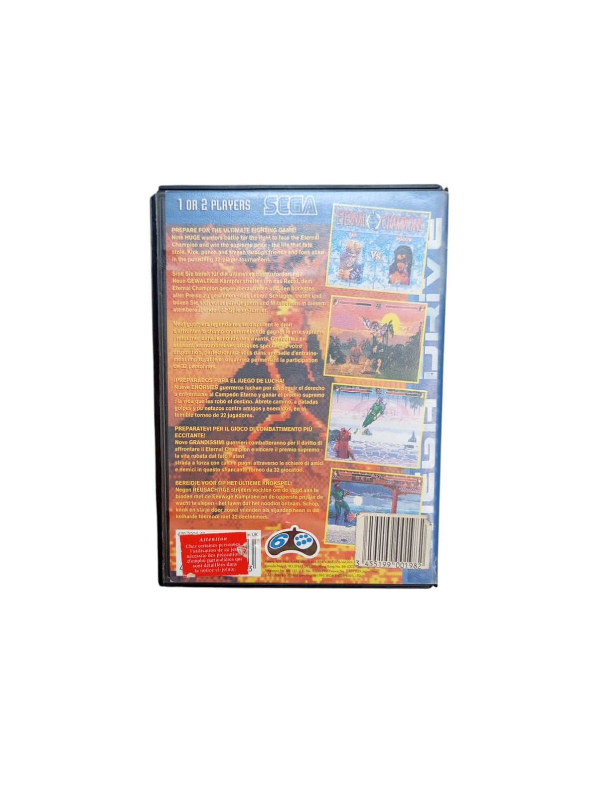 Eternal Champions – Sega Mega Drive complet