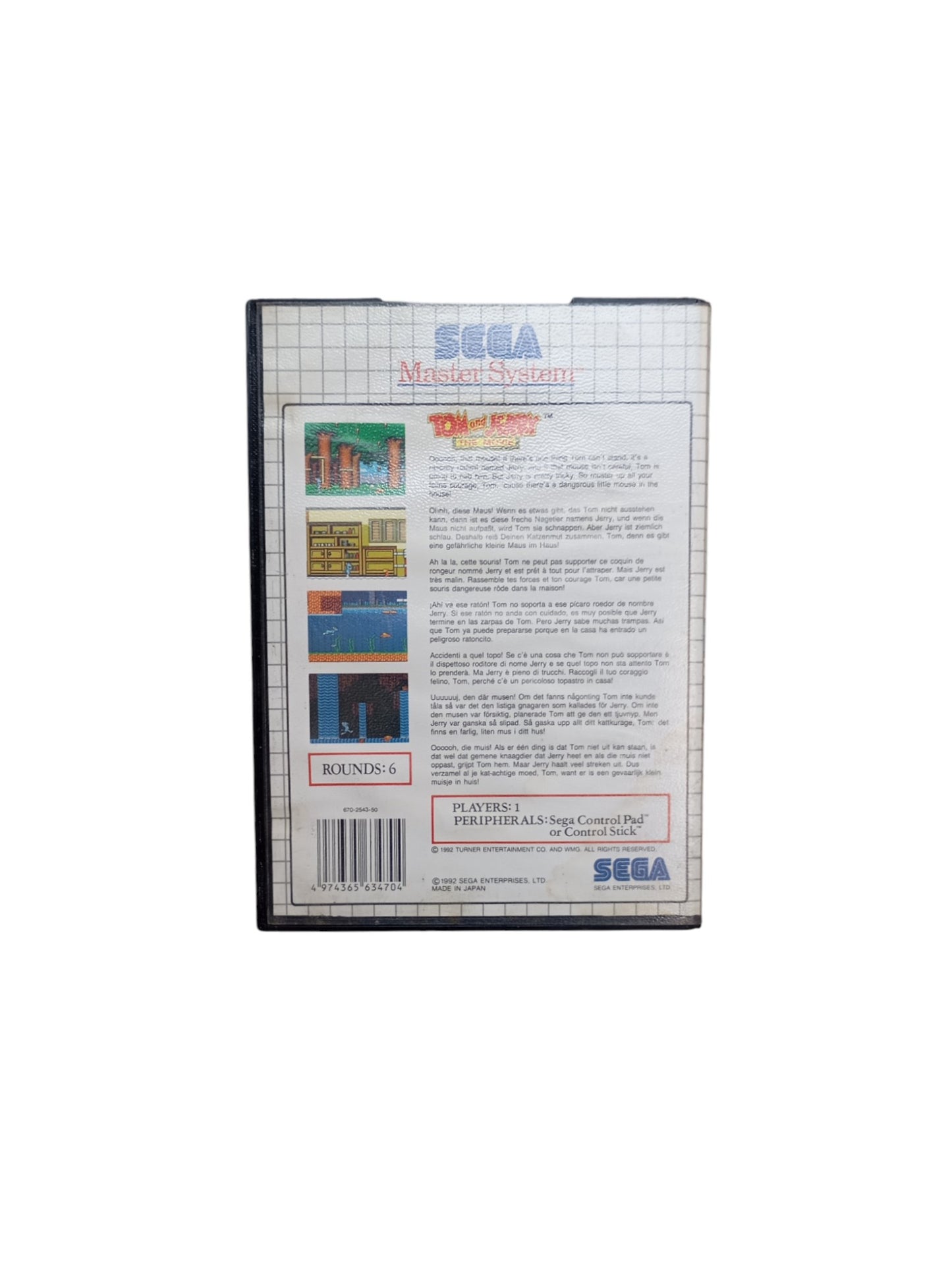 Tom & Jerry: The Movie – Sega Master System (sans notice)