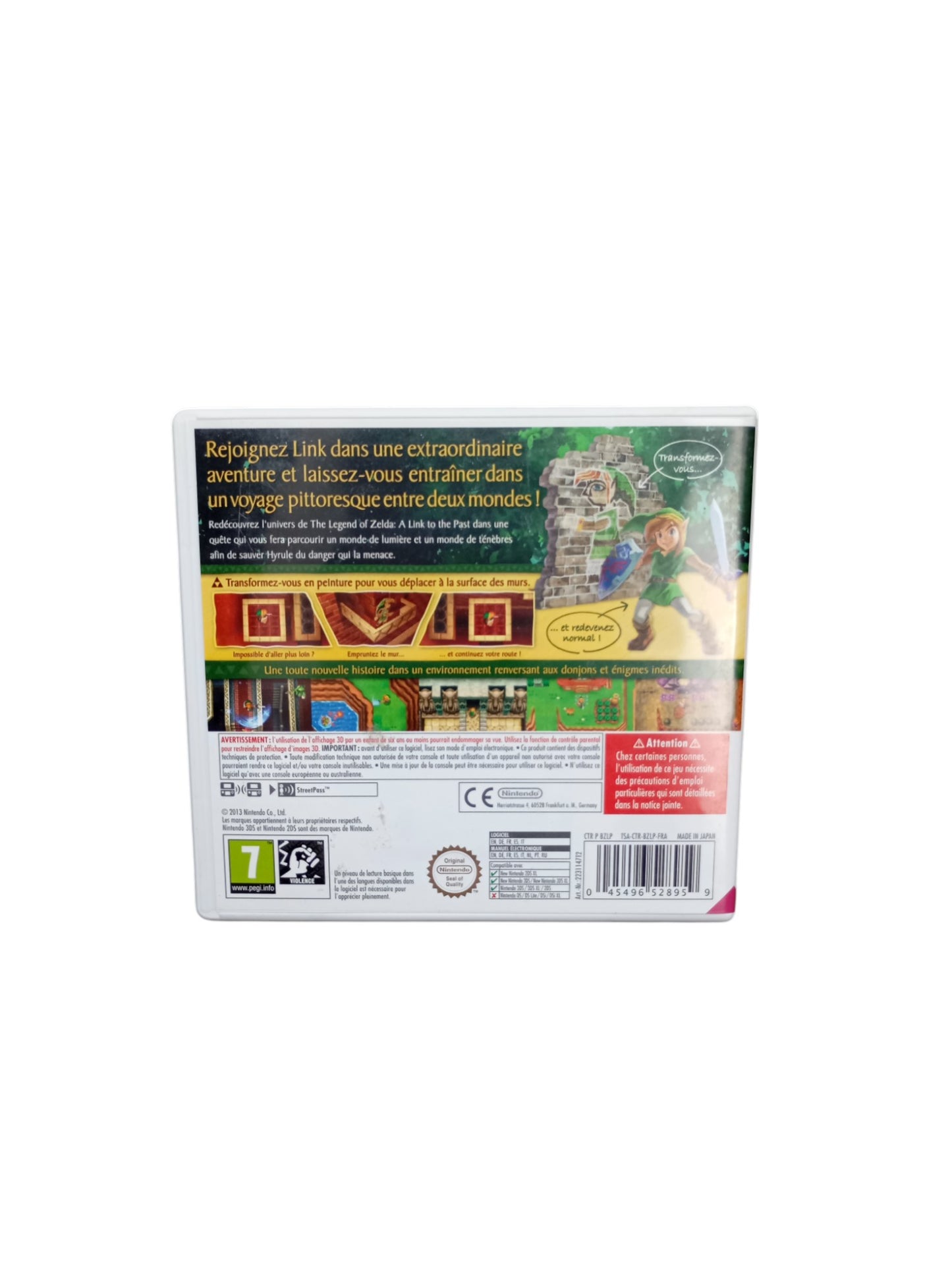 The Legend of Zelda: A Link Between Worlds – Nintendo 3DS (Nintendo Selects, sans notice)