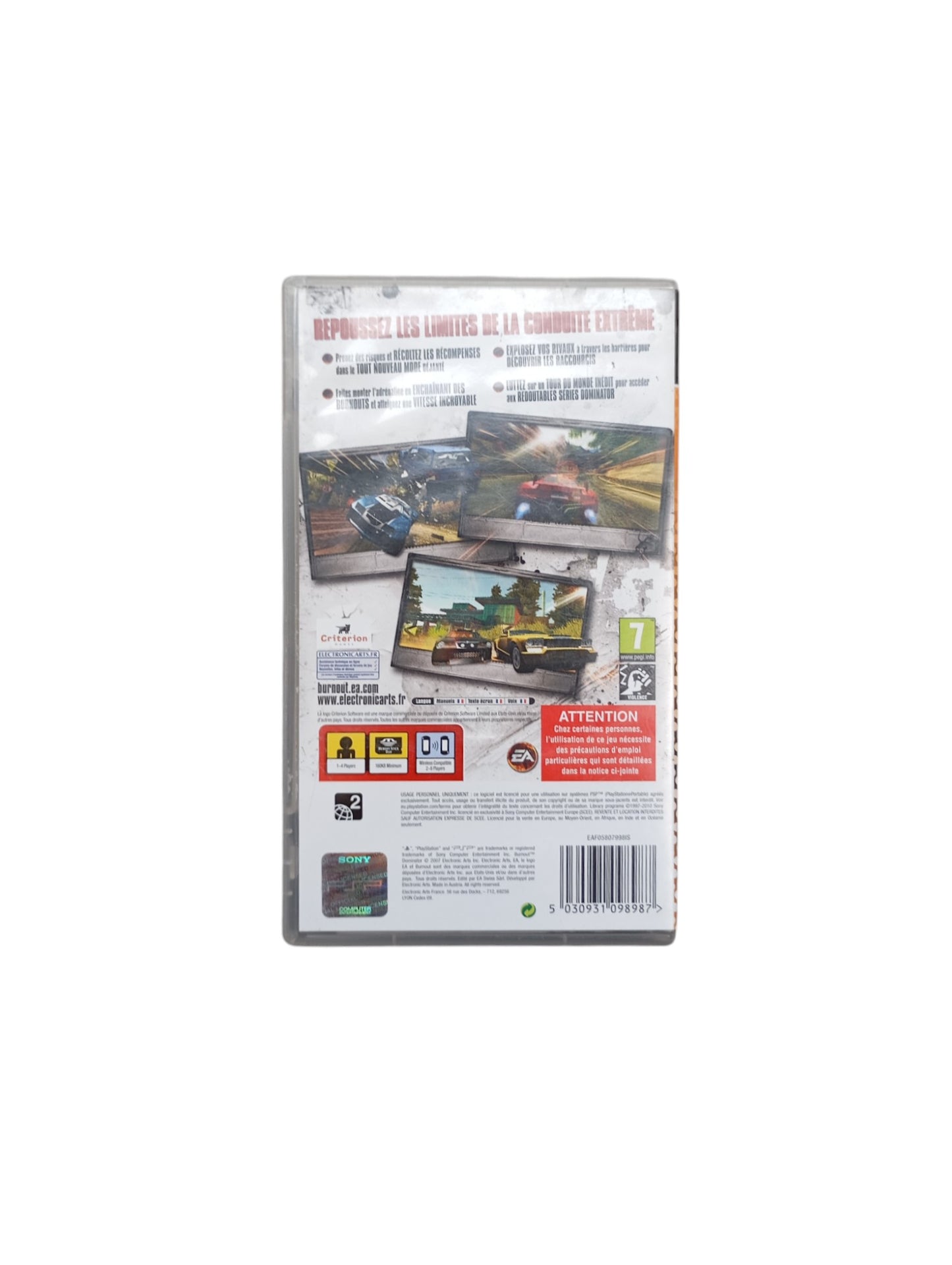 Burnout Dominator – PSP Essentials (complet)