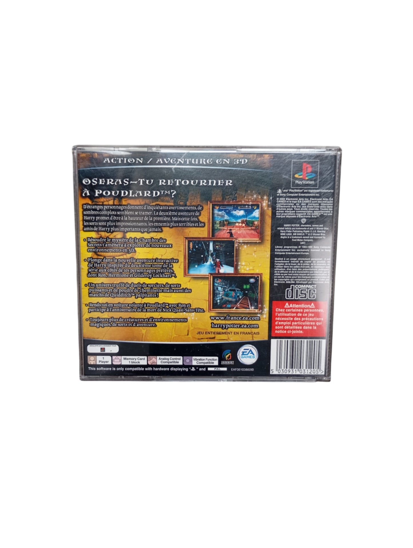 Harry Potter et la Chambre des Secrets – PlayStation 1 (complet)