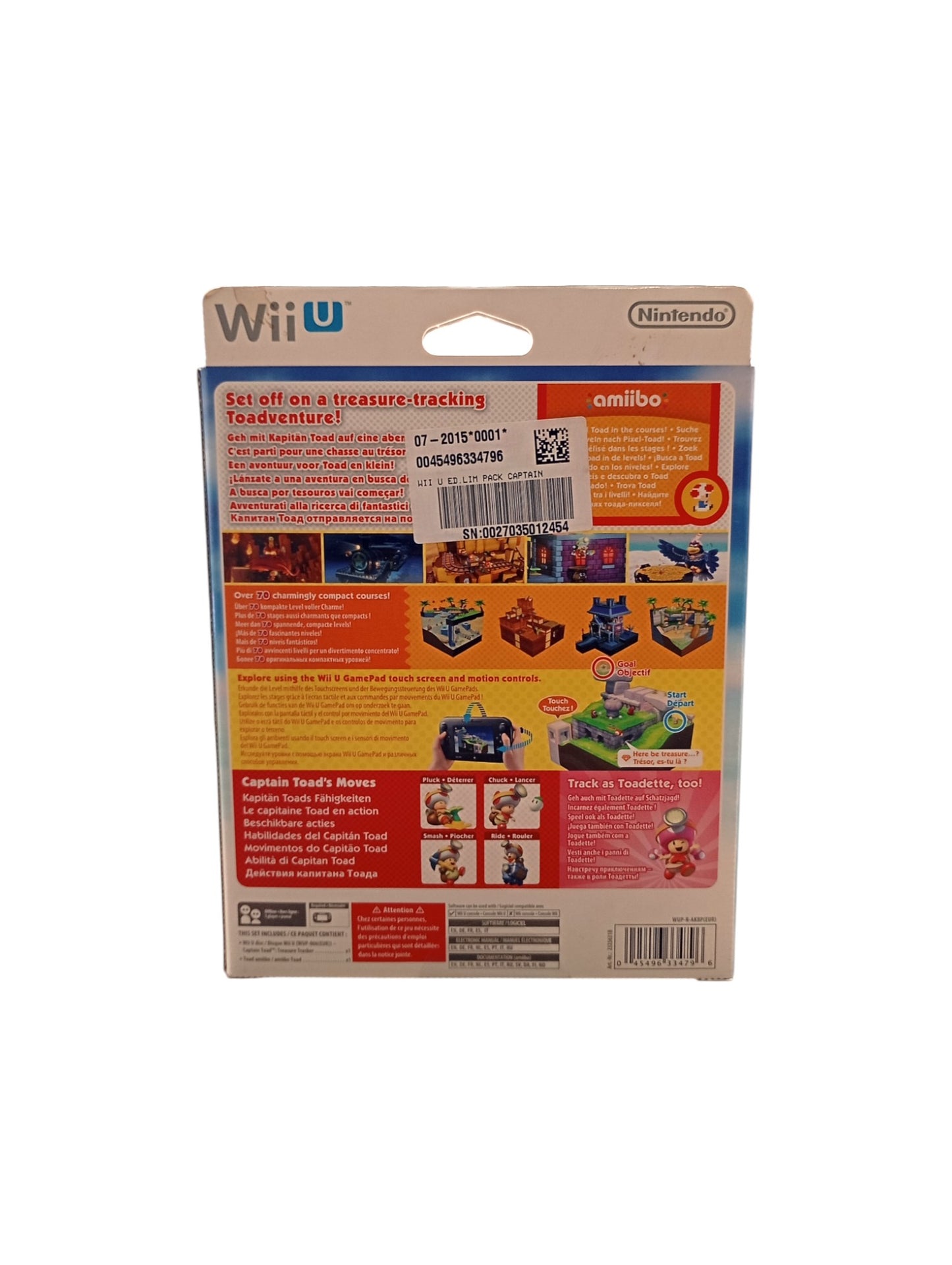 pack Captain Toad: Treasure Tracker + Amiibo Toad sur Wii U