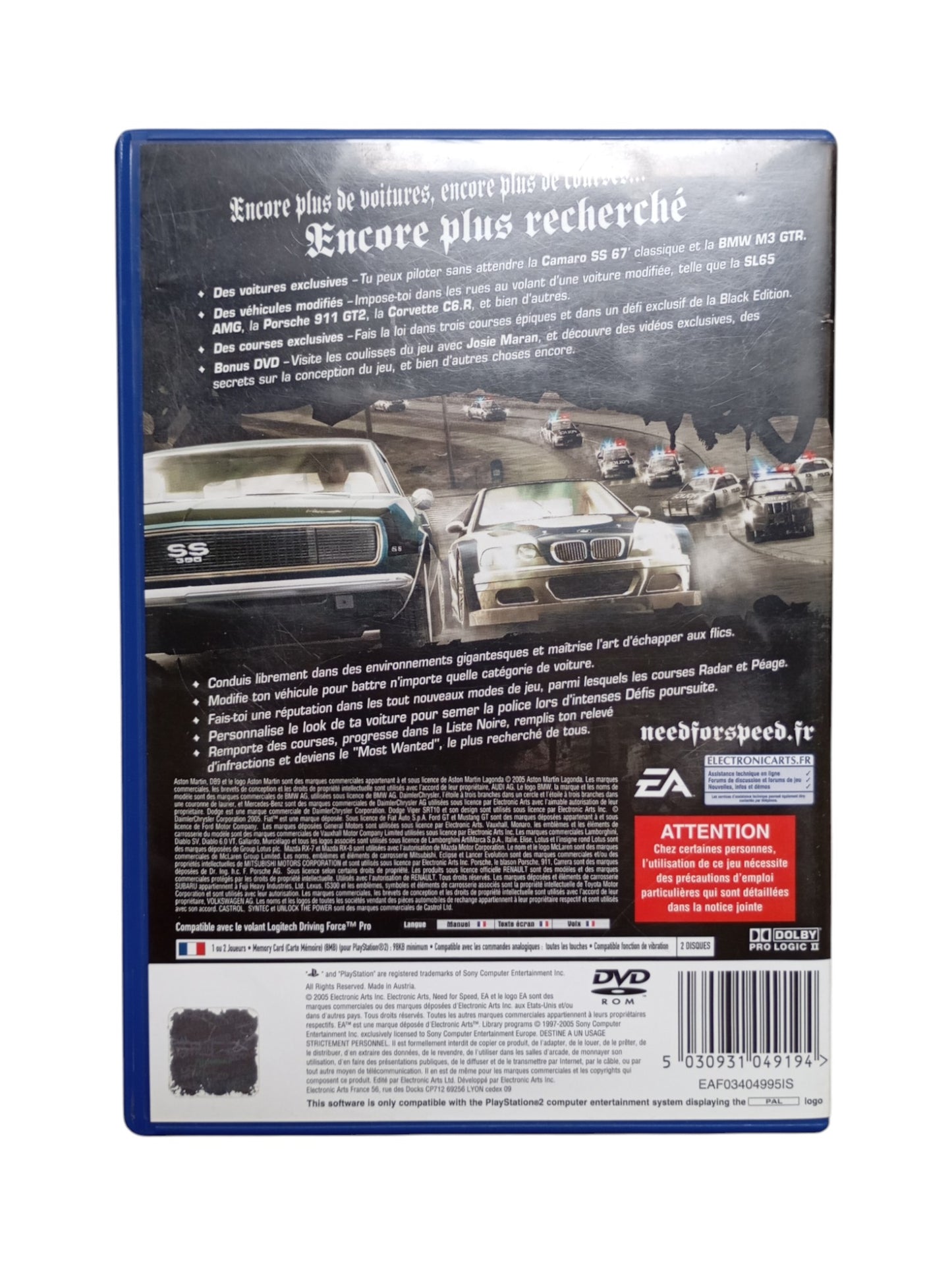 Need For Speed Most wanted Black Edition Playstation 2 (PS2)