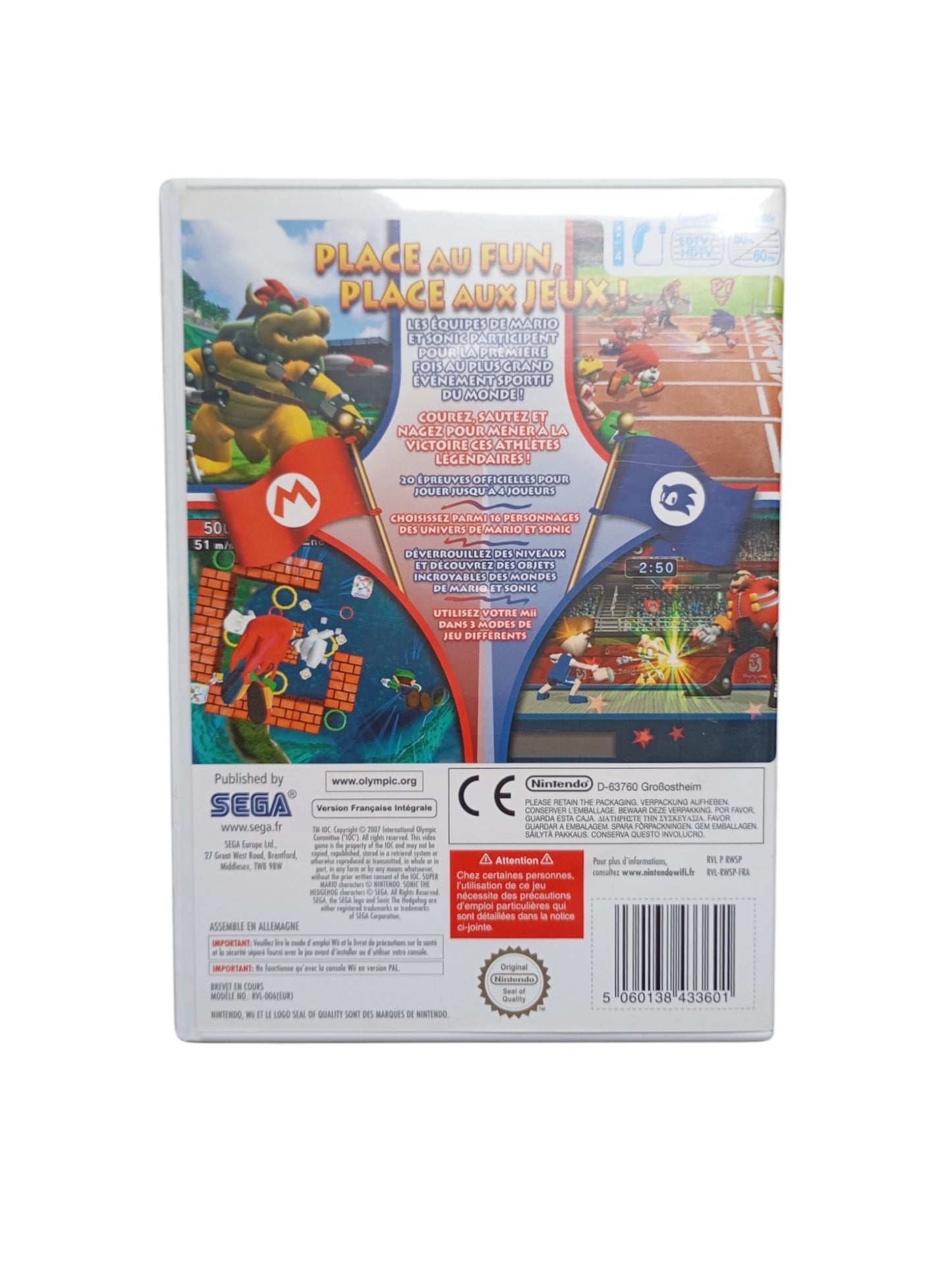 Mario & Sonic aux Jeux Olympiques – Nintendo Wii (Complet)