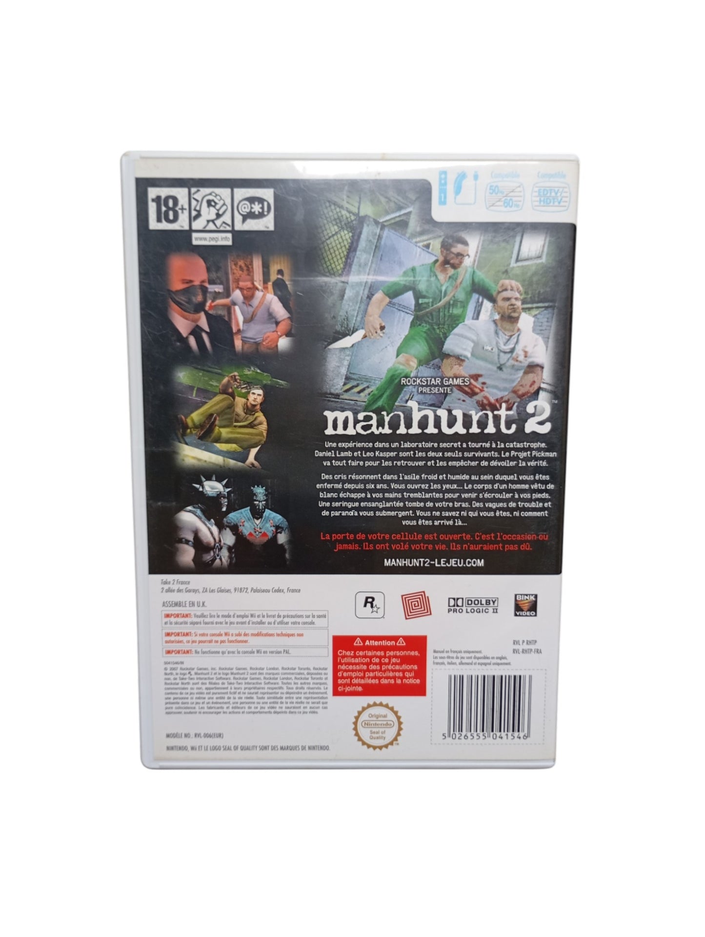 Manhunt 2 – Nintendo Wii Complet