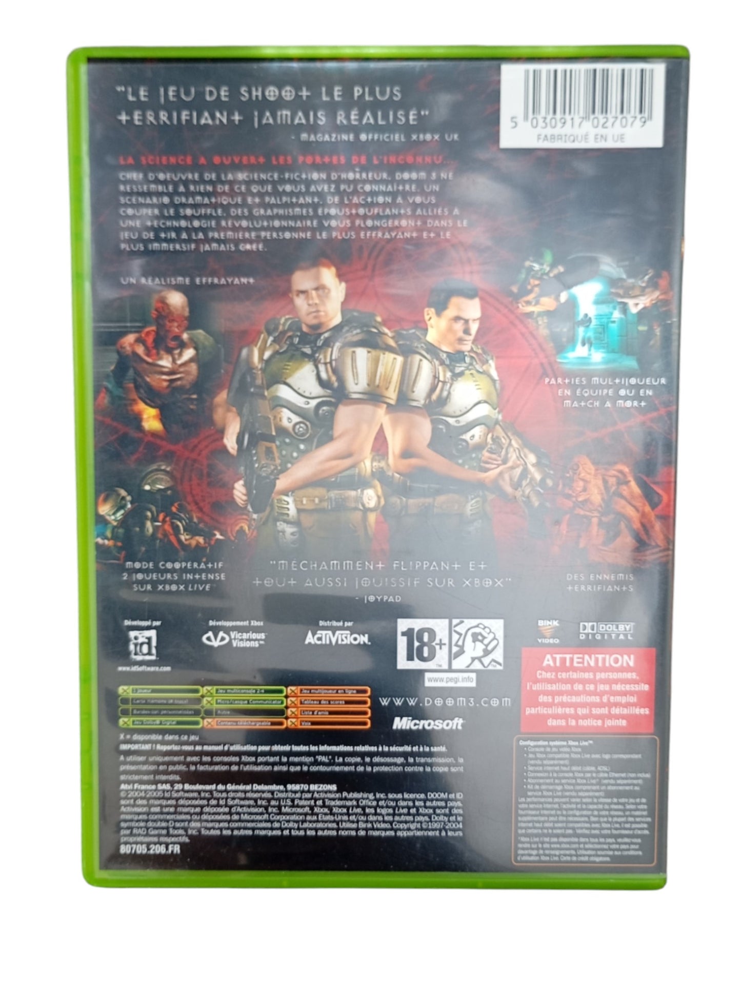 Doom 3 – Xbox (jeu original)