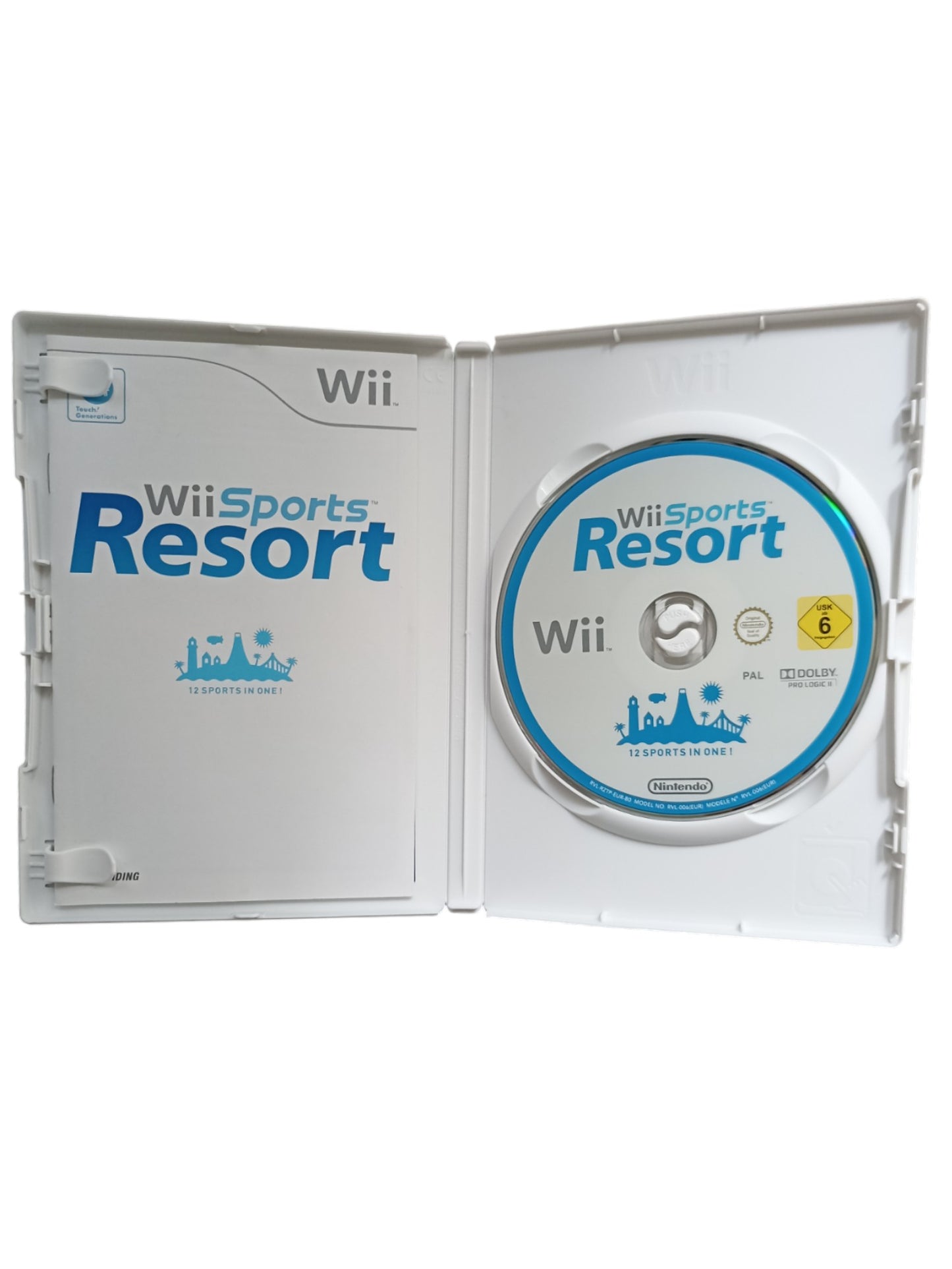Wii Sports Resort – Nintendo Wii (Complet, avec boîte, sans Nunchuk)
