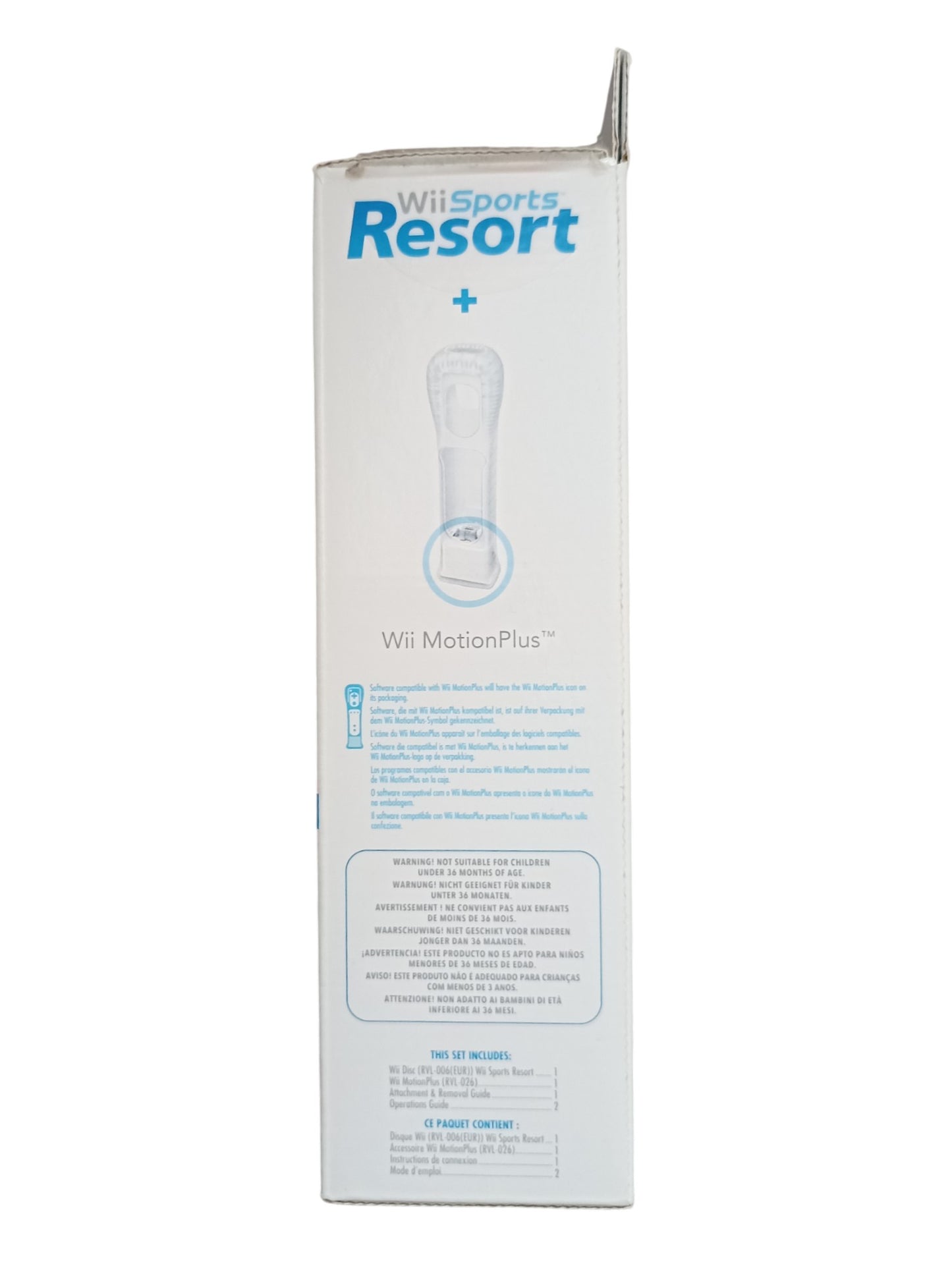 Wii Sports Resort – Nintendo Wii (Complet, avec boîte, sans Nunchuk)